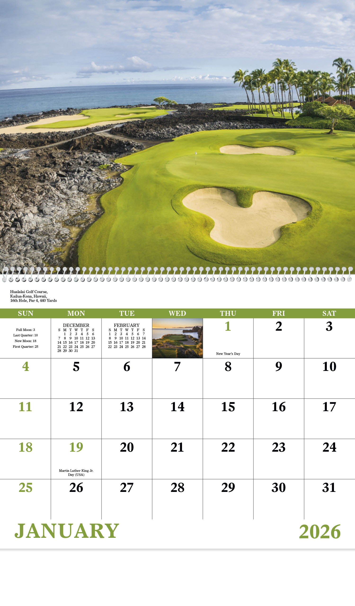 Good Value™ Fairways & Greens - Spiral Calendar 39