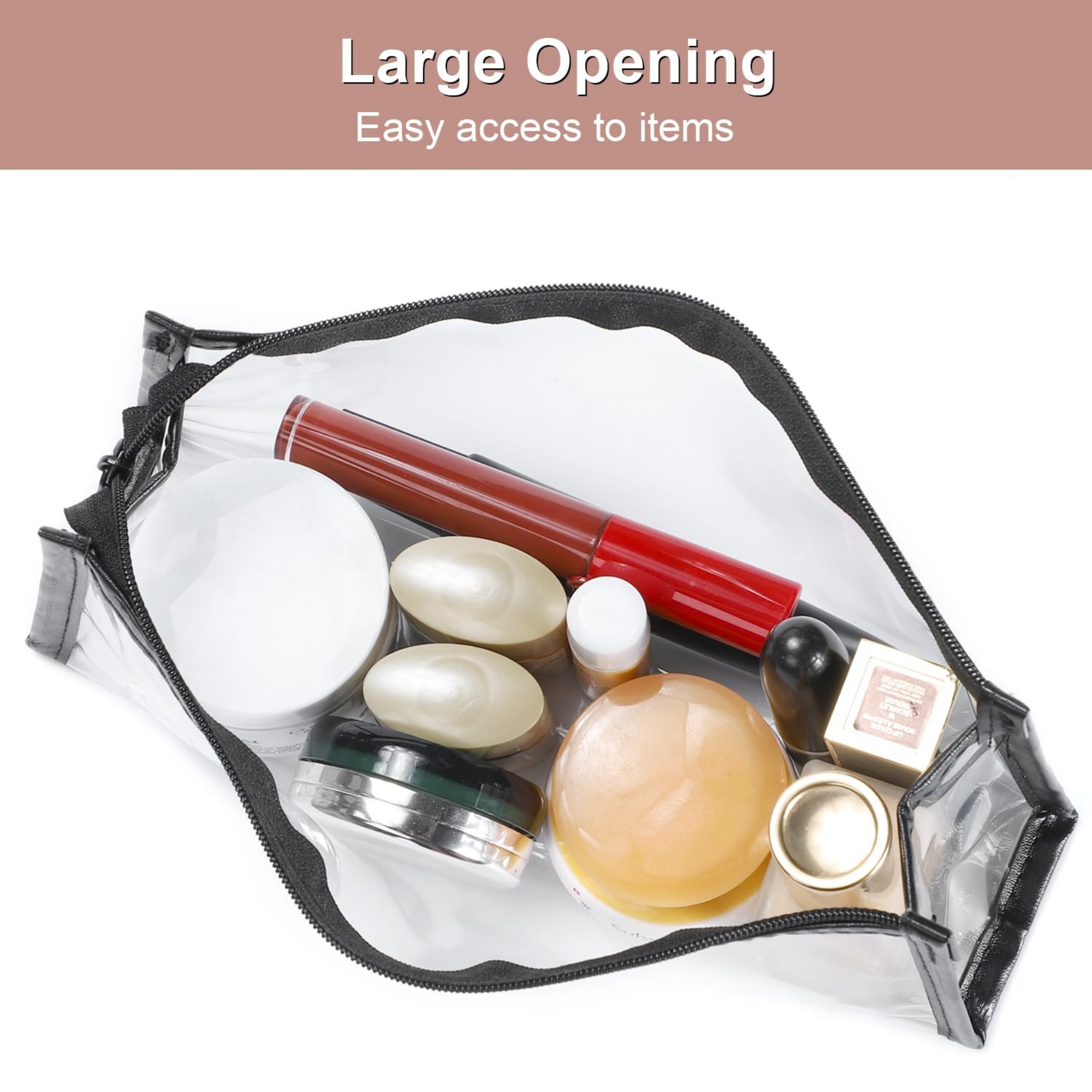 Clear Cosmetic Bag Pencil Pouch 10