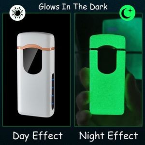 Round Dual Arc Lighter With Sensor Activation And USB Charging 22