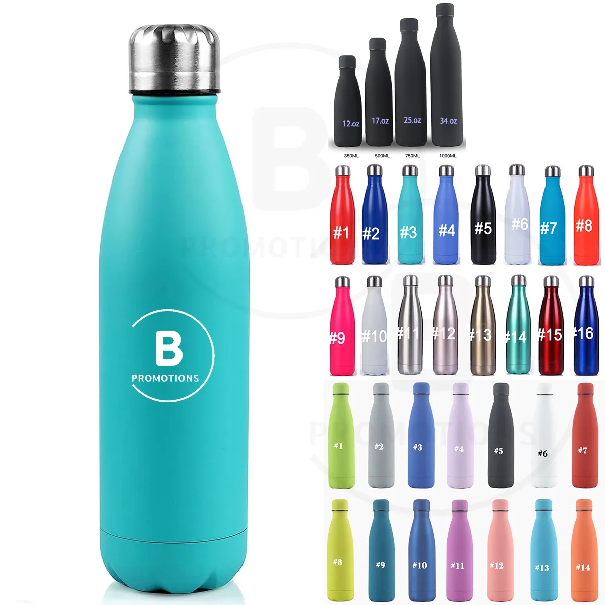 17 oz Stainless Steel Vacuum Insulated Water Bottle 2