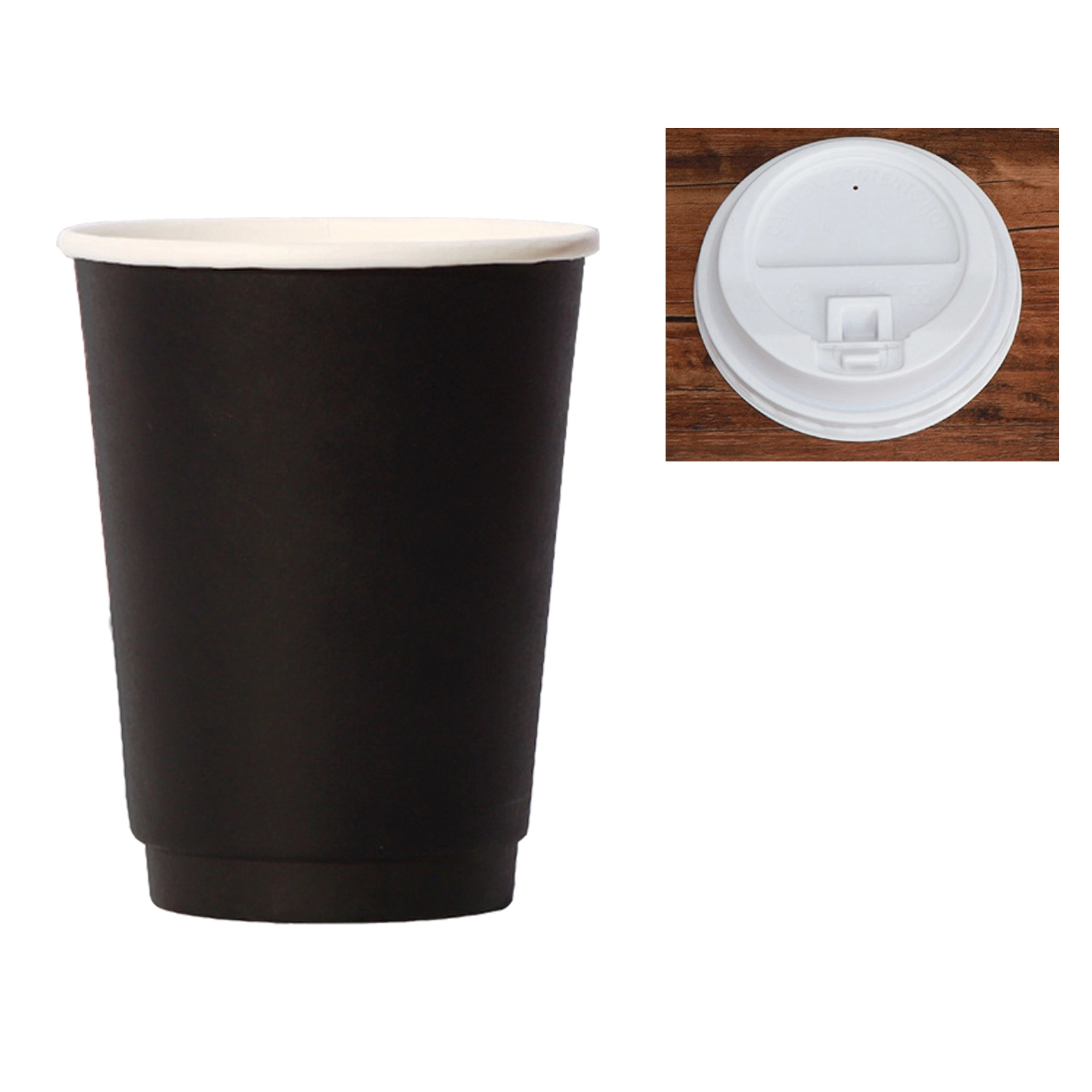 12 Oz Disposable Paper Drinks Cup With Lids 9