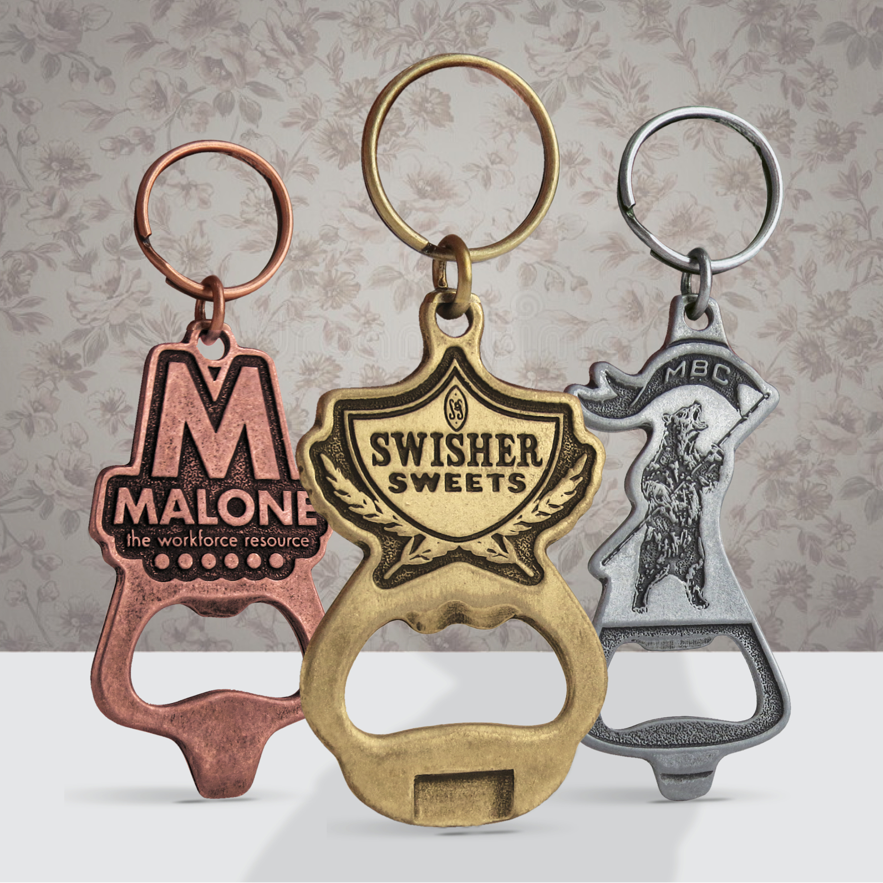 Custom 2 in 1 Can and Bottle Key Chain Opener (Econo) 1