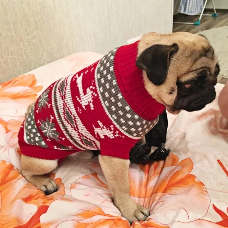 Christmas Warm Pet Clothes For Small Medium Dogs 4