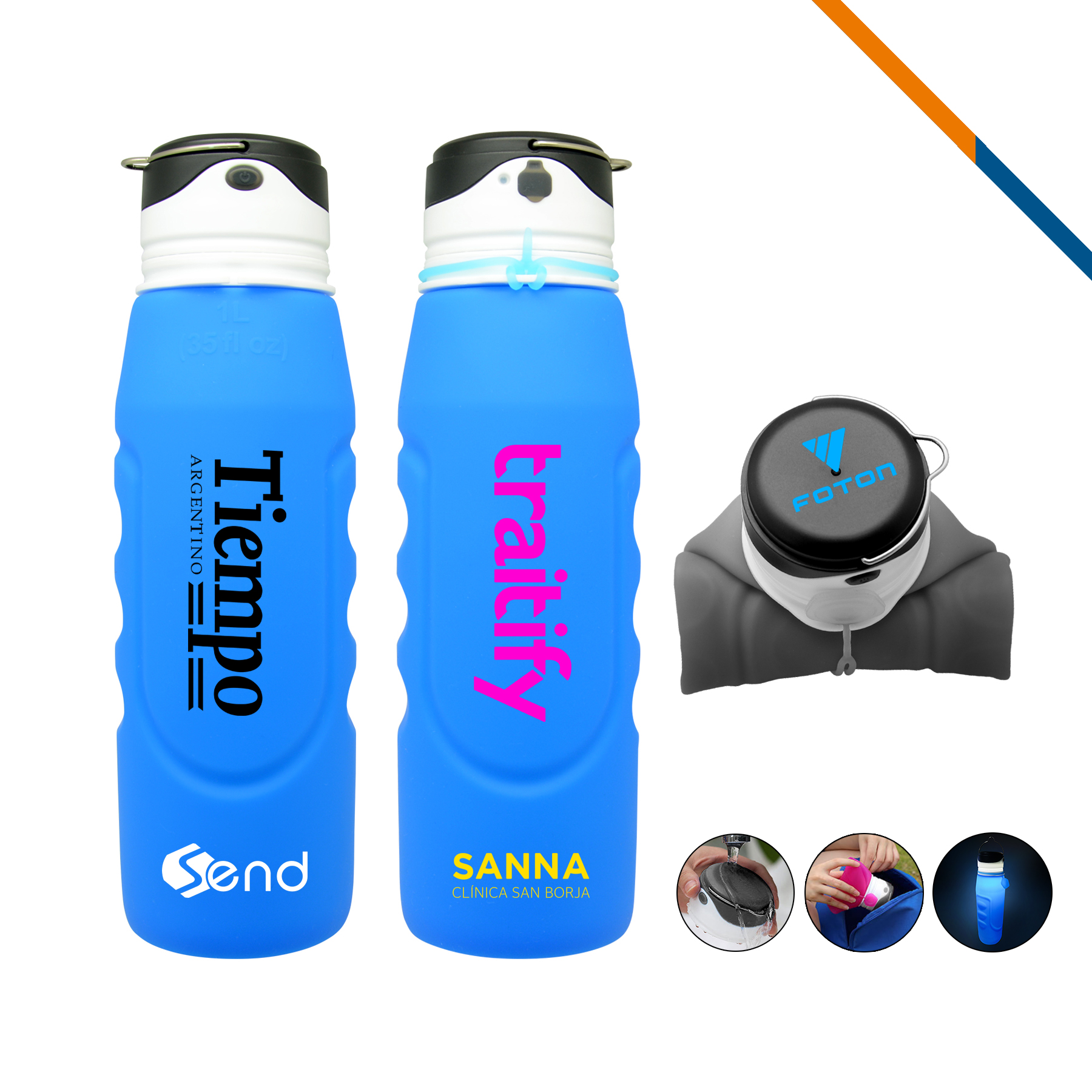 Gleam Foldable Water Bottle 3