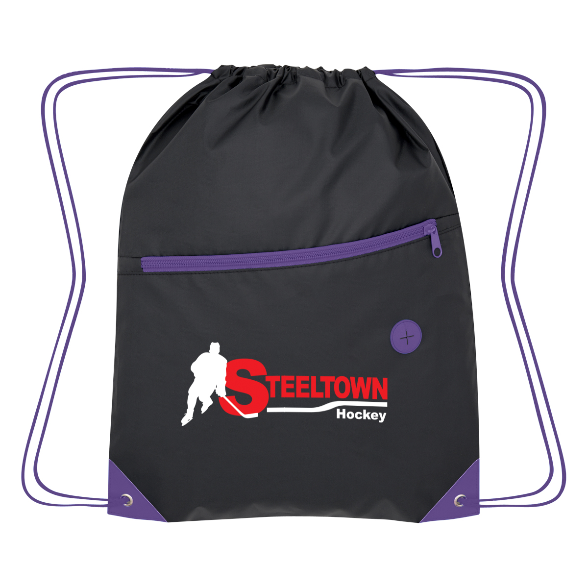 Color Pop Recycled Drawstring Bag 11