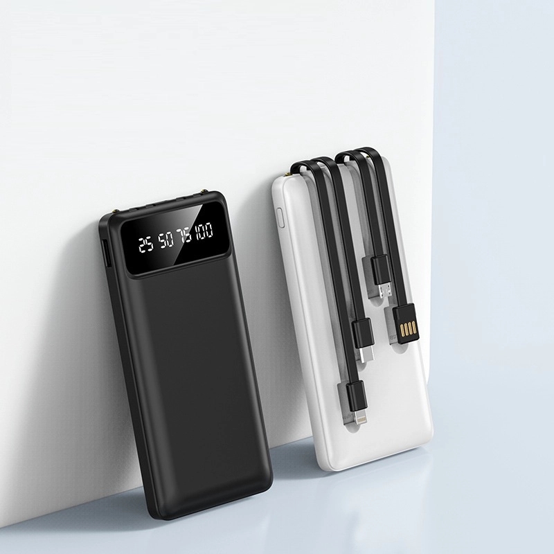 10000Mah Portable Powerbank with multiple cables 2