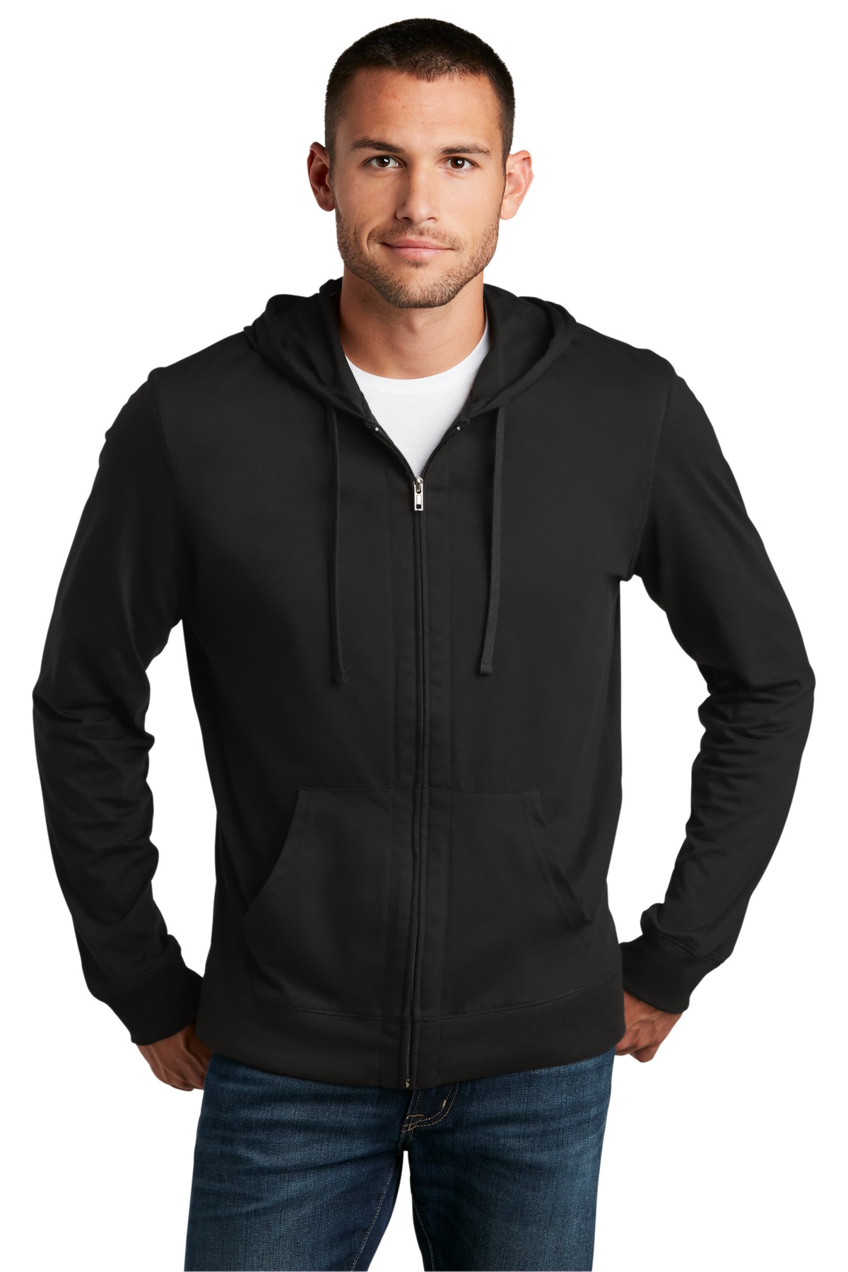 Jersey Full-Zip Hoodie