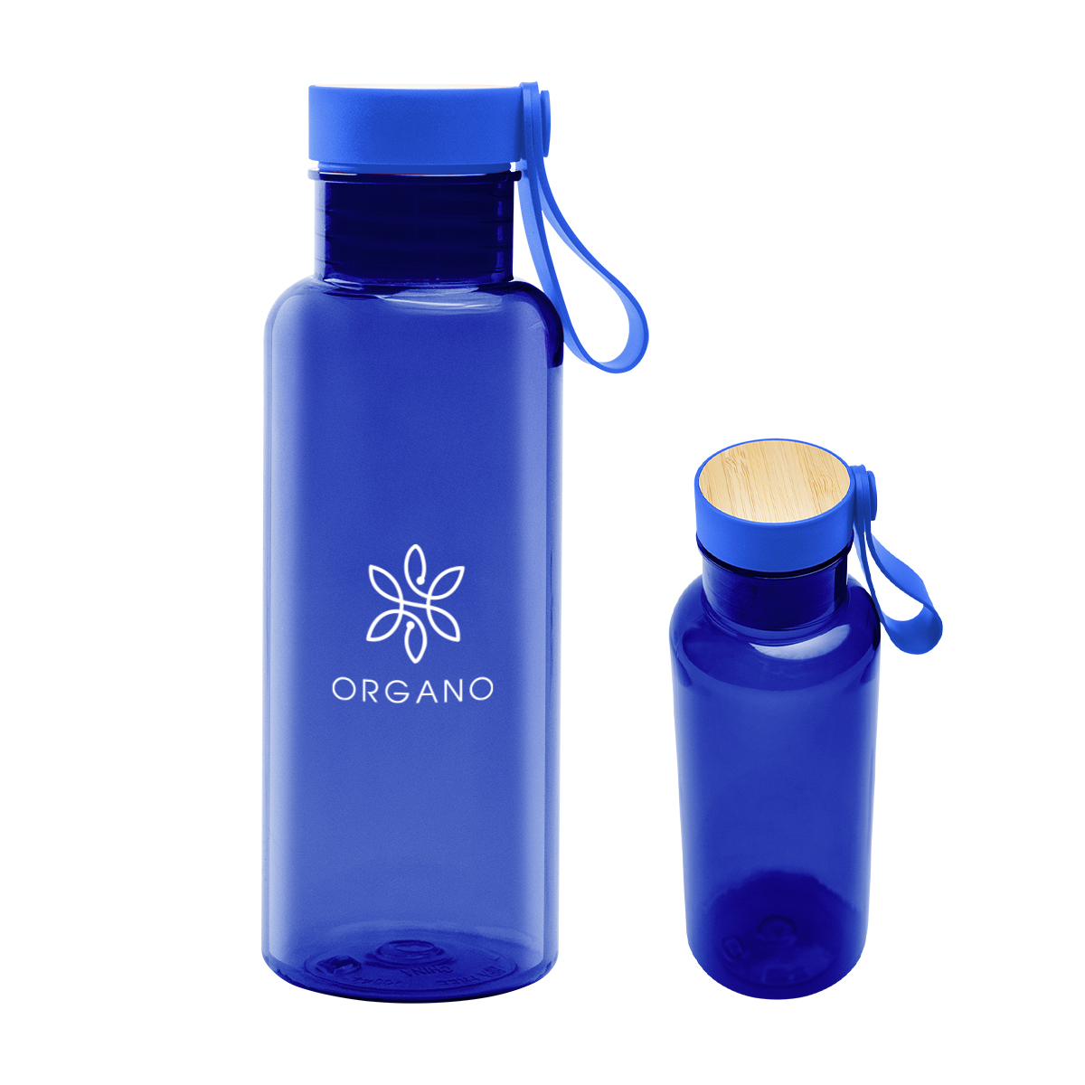 20 Oz. Case rPET Bottle with Bamboo Accent Lid and Silicone Easy Carry Handle 2
