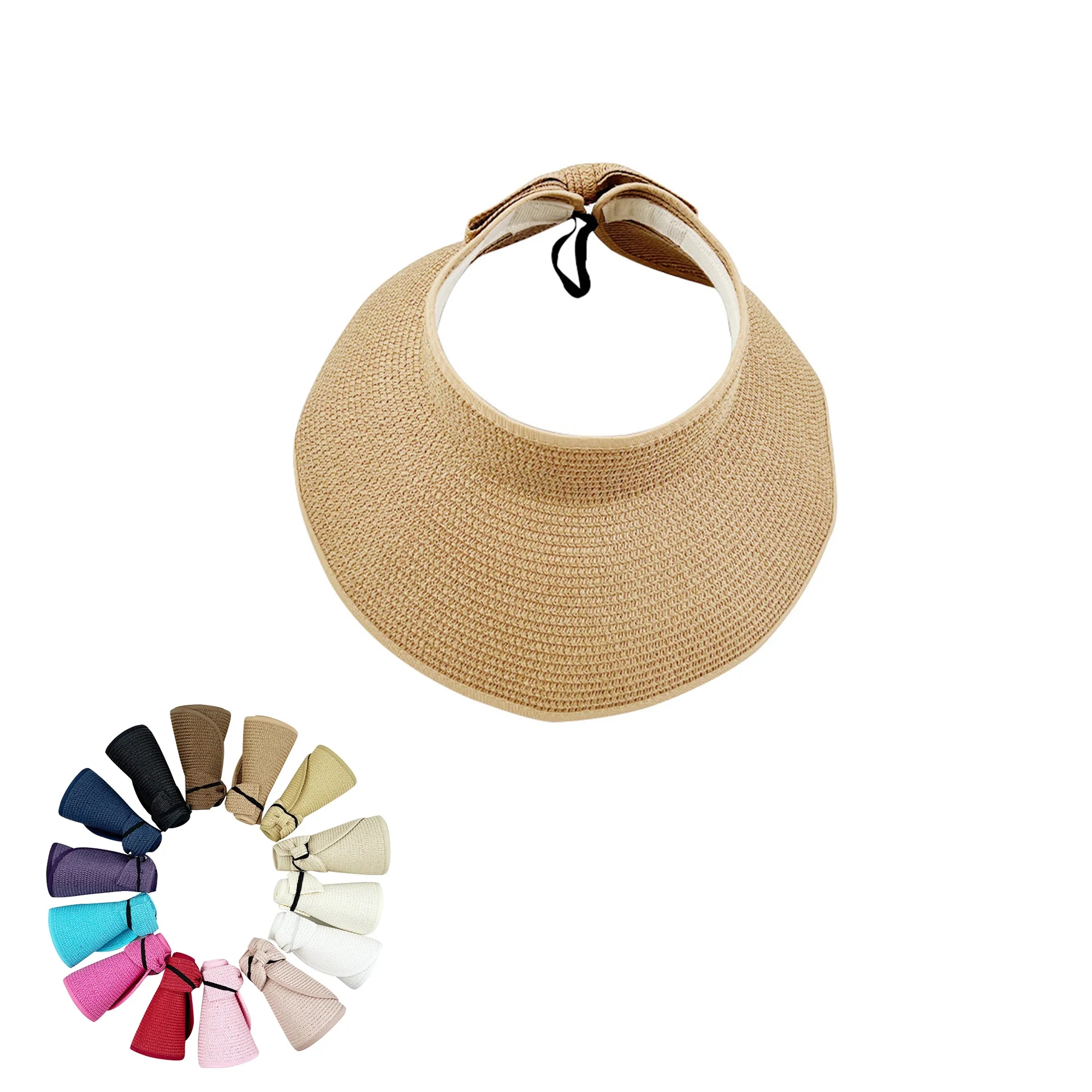Foldable Beach Sun Straw Hat Outdoor Caps
