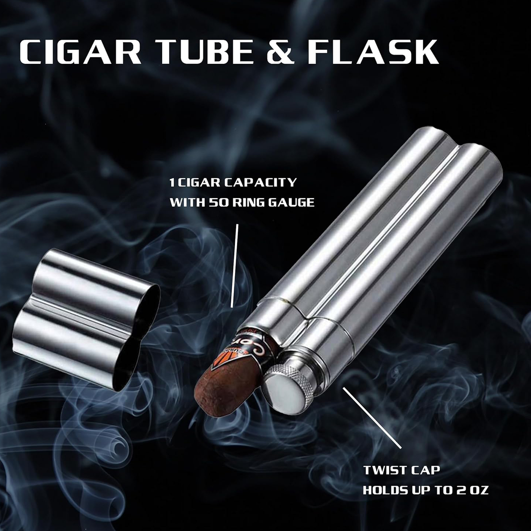 Cigar Tube Flask Holder 7