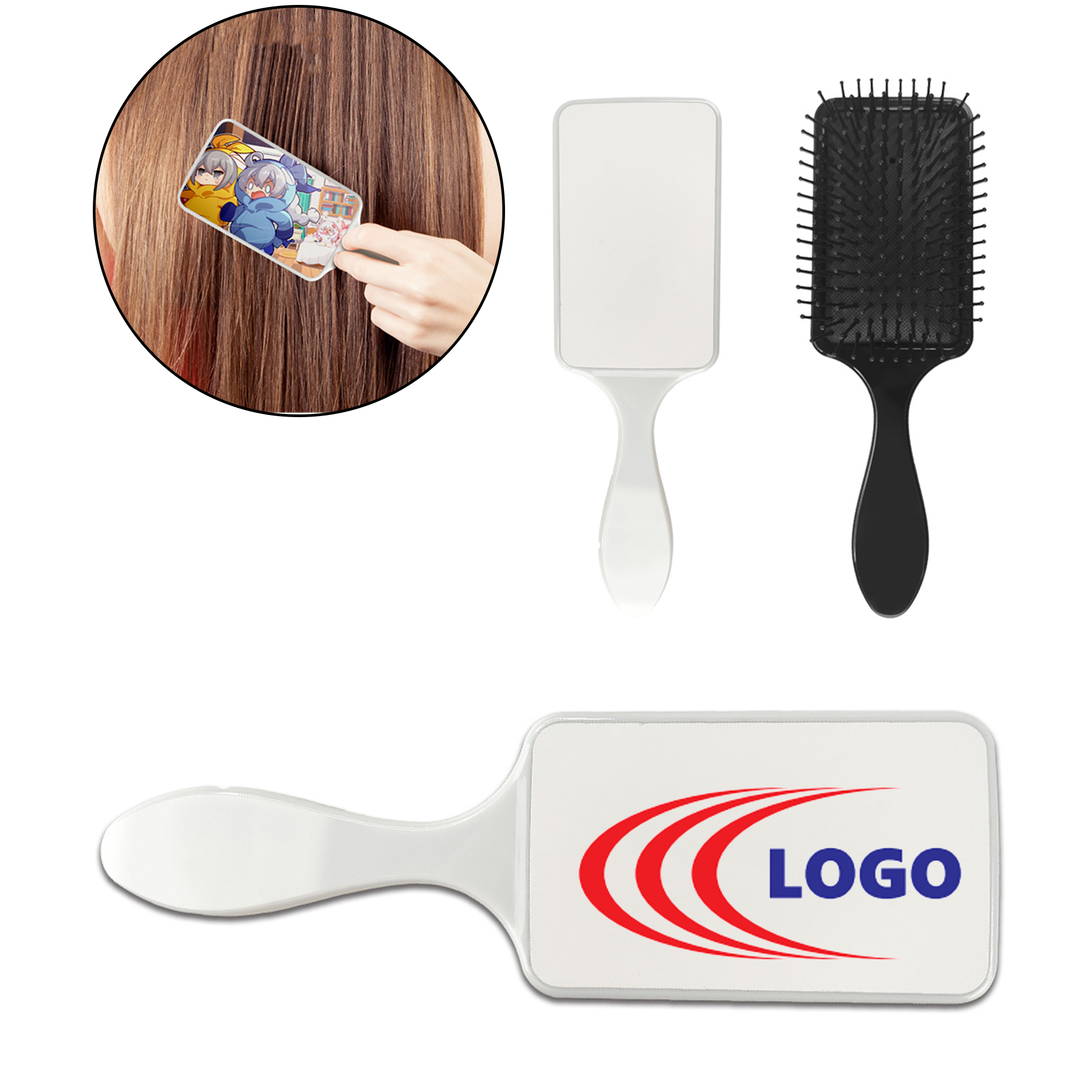 Styling Hair Brush Vented Wet Dry Comb Tool 2