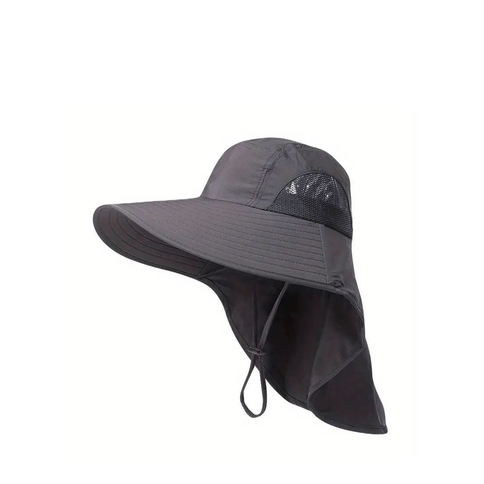 Outdoor Wide Brim Sun Hat With Neck Flap 4