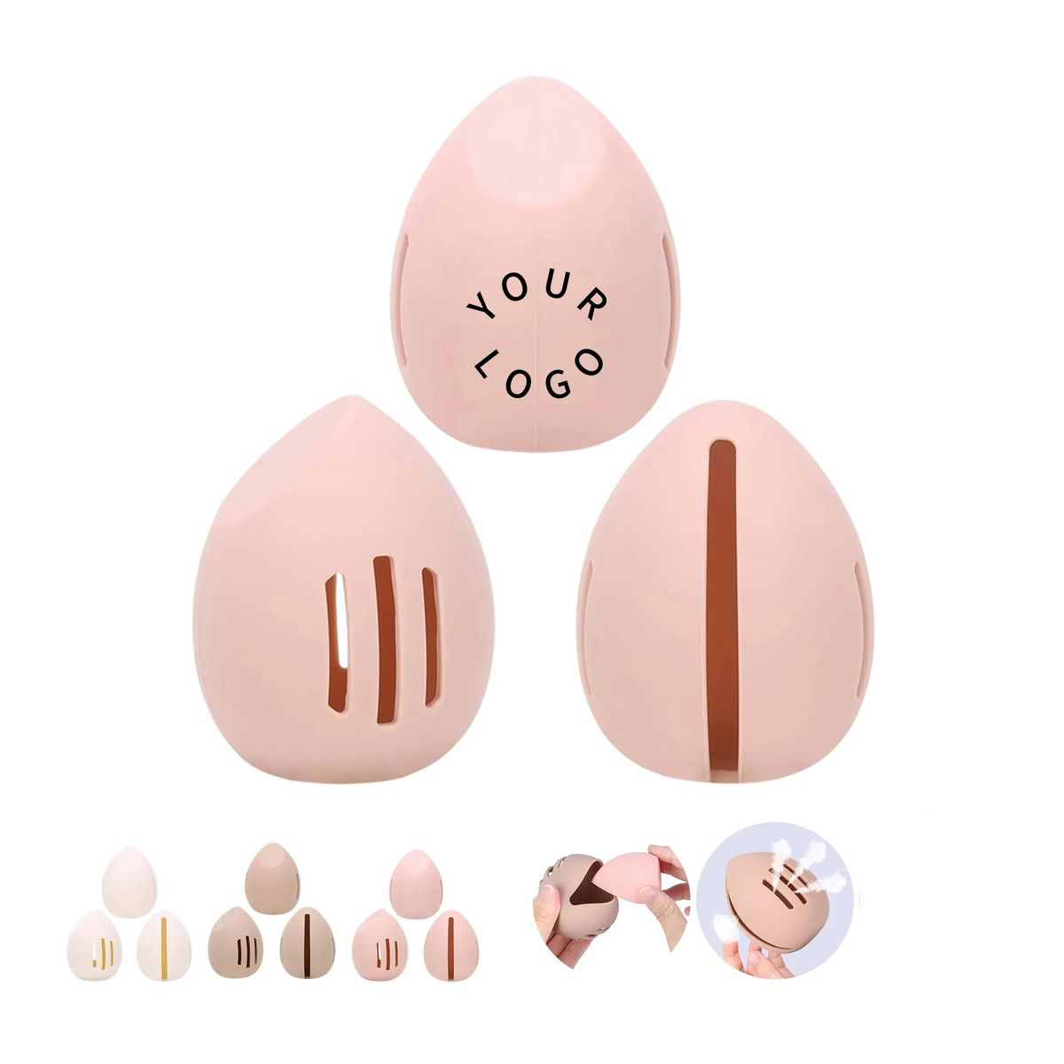 Silicone Puff Organizer with Airflow Design 2