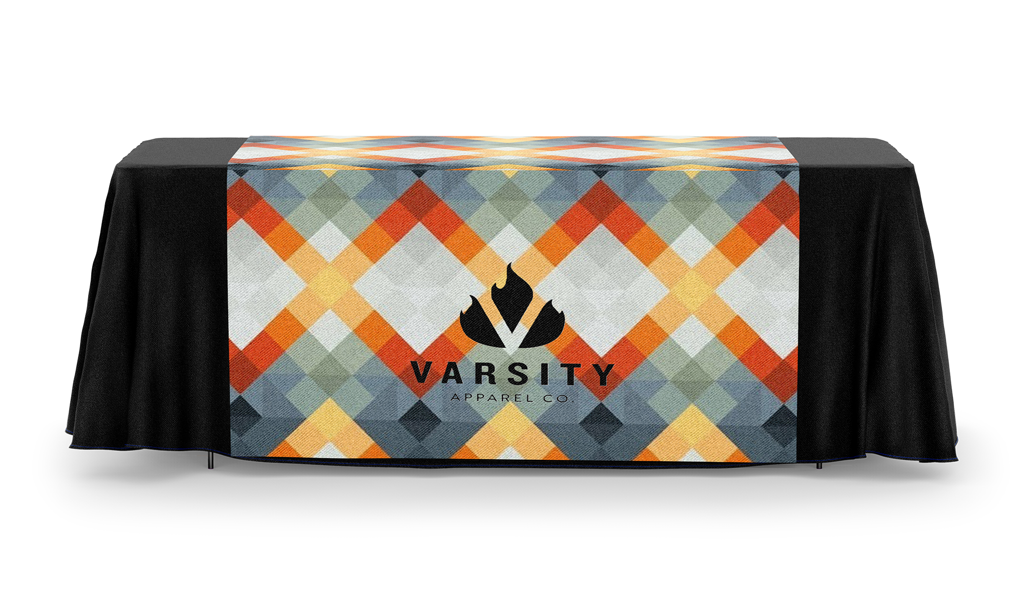 Custom all over and sublimated 60" x 69" Table Runner 2