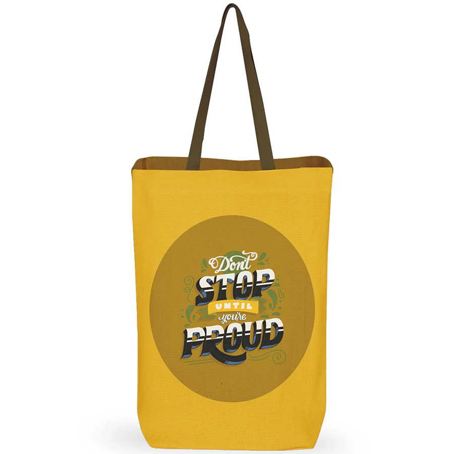 7 oz Cotton Canvas Tote Bag - 10"x14" w/ - 5"G - 20"Handle 28