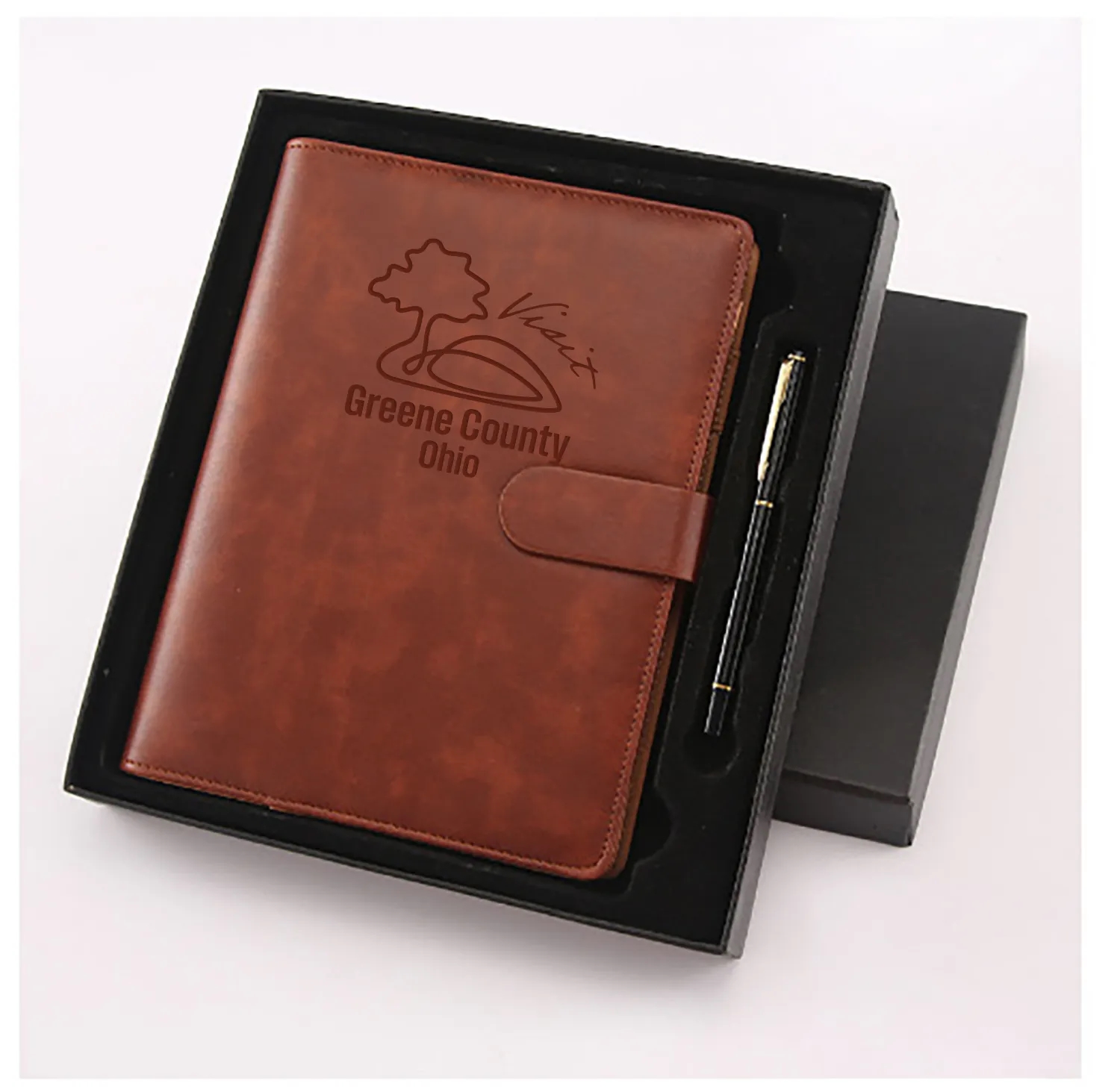 Leather Padfolio Blinder with Pen- Gift Set 1