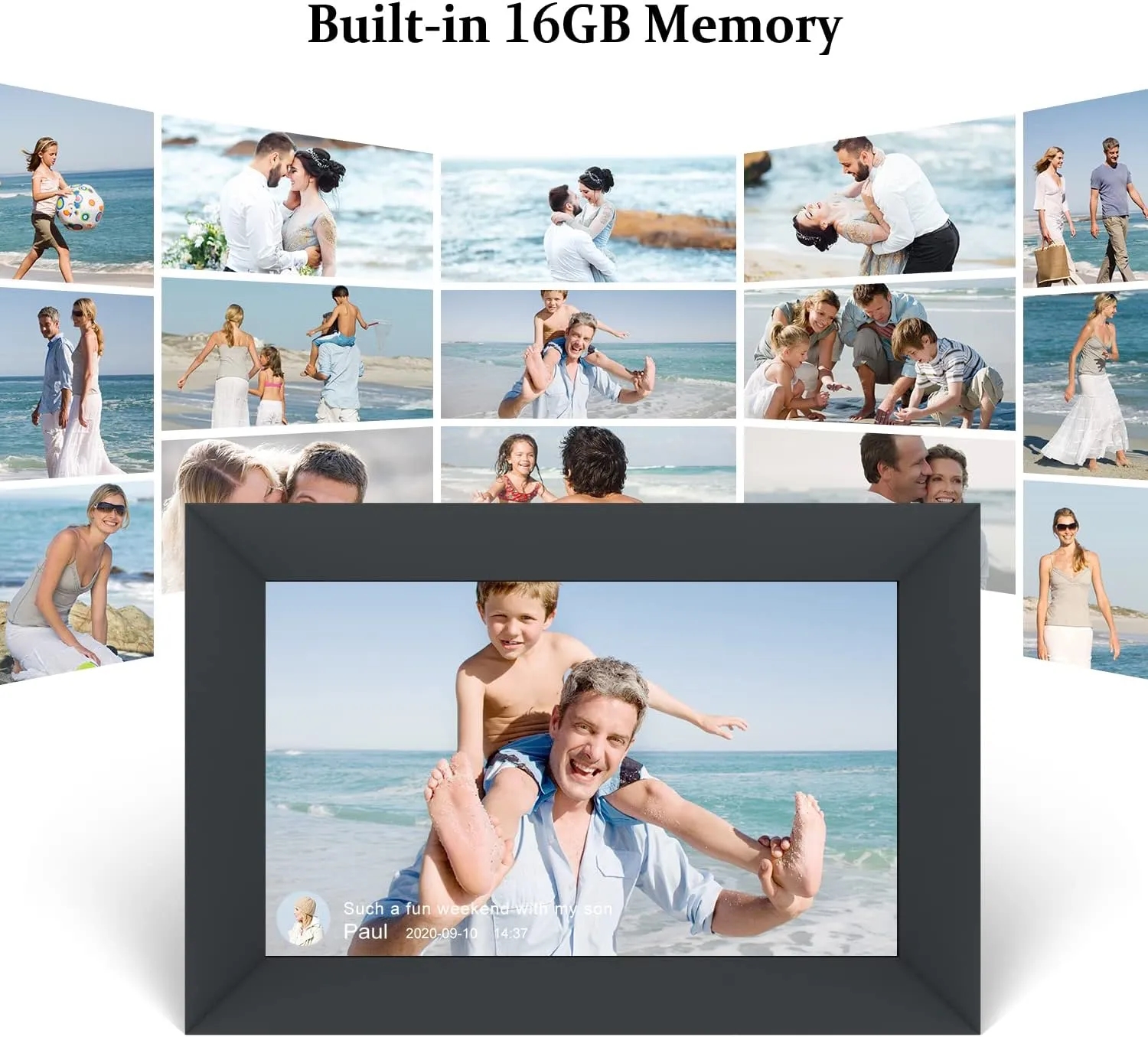 WiFi 10.1" Digital Picture Frame with 1280x800 Resolution 10
