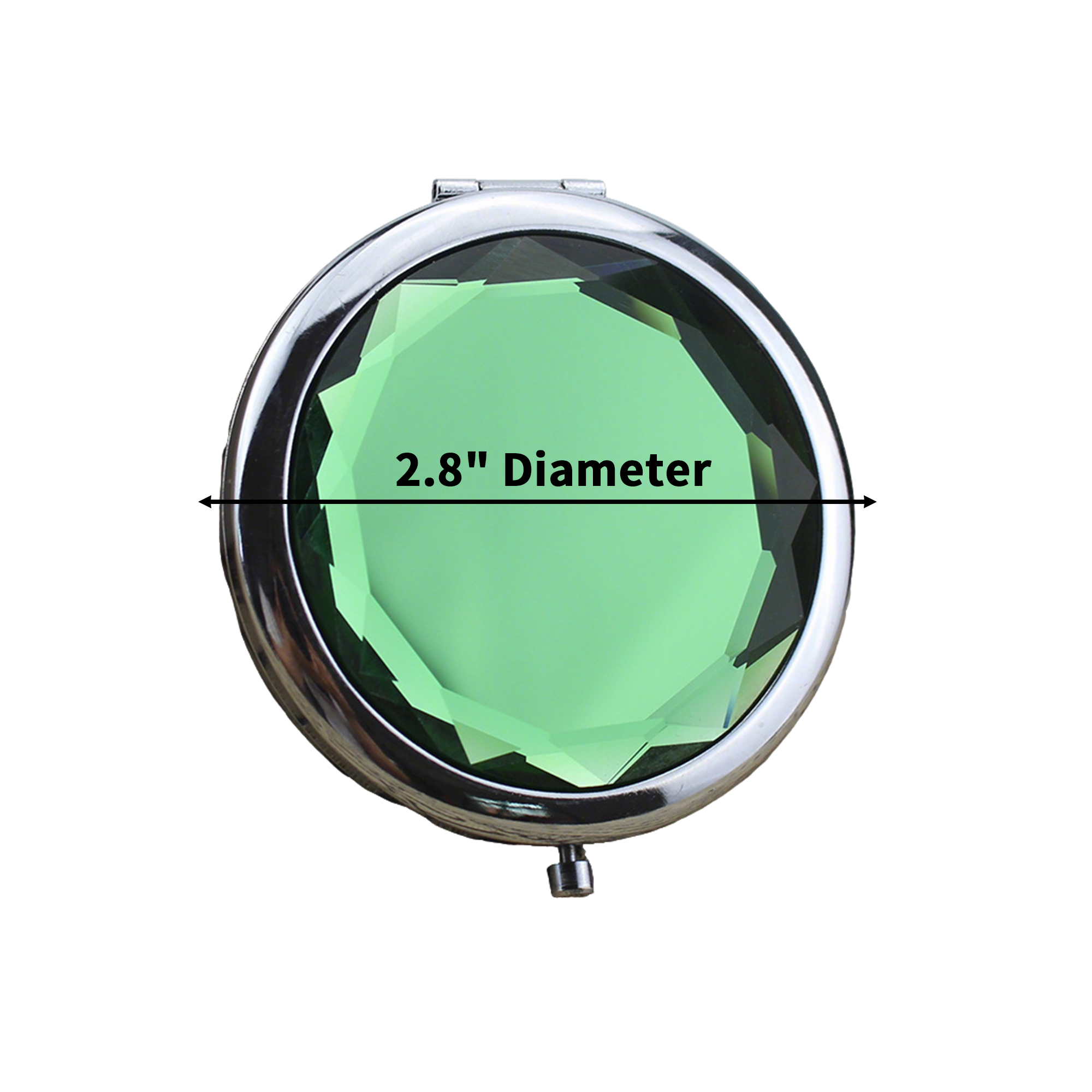 Crystal Folding Vanity Mirror With Dual Magnification 2.8" 10