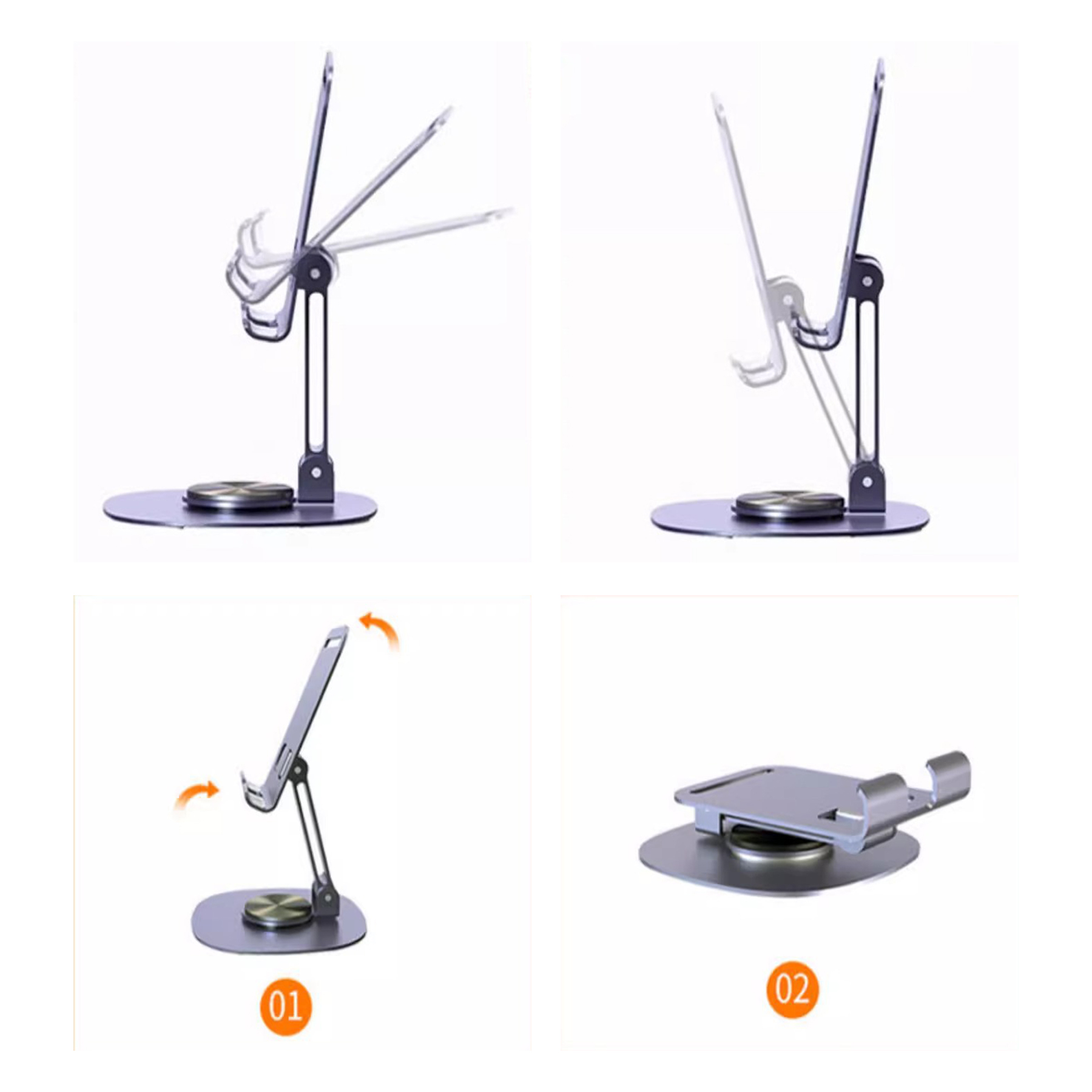 360 Degree Rotate Folding Adjustable Desktop Cell Phone Stand Holder 3