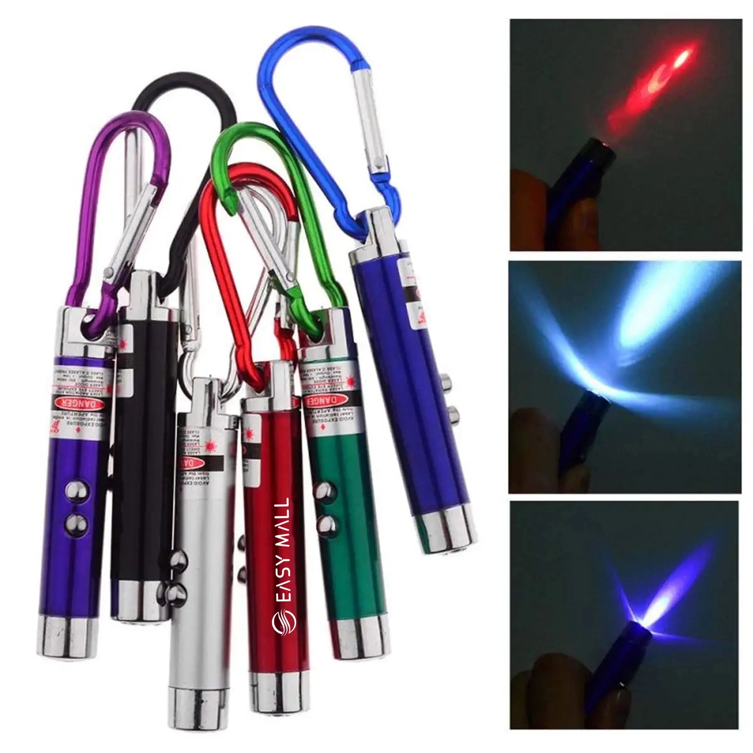 Aluminum Alloy Red Laser Pointer w/ Carabiner 3