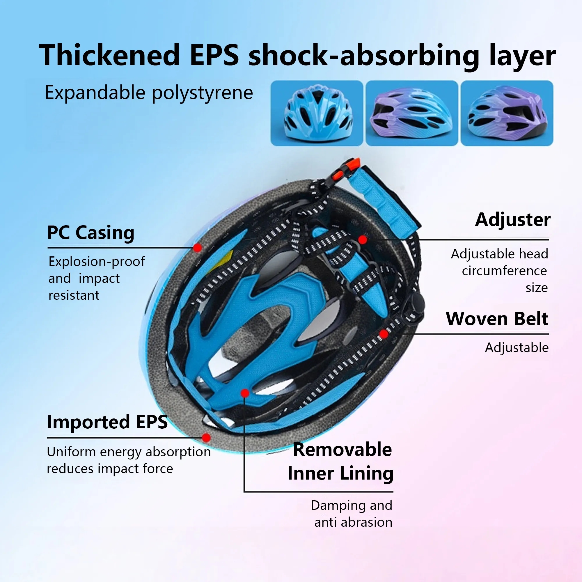 Adjustable Children's Multi-Sport Safety Helmet 3