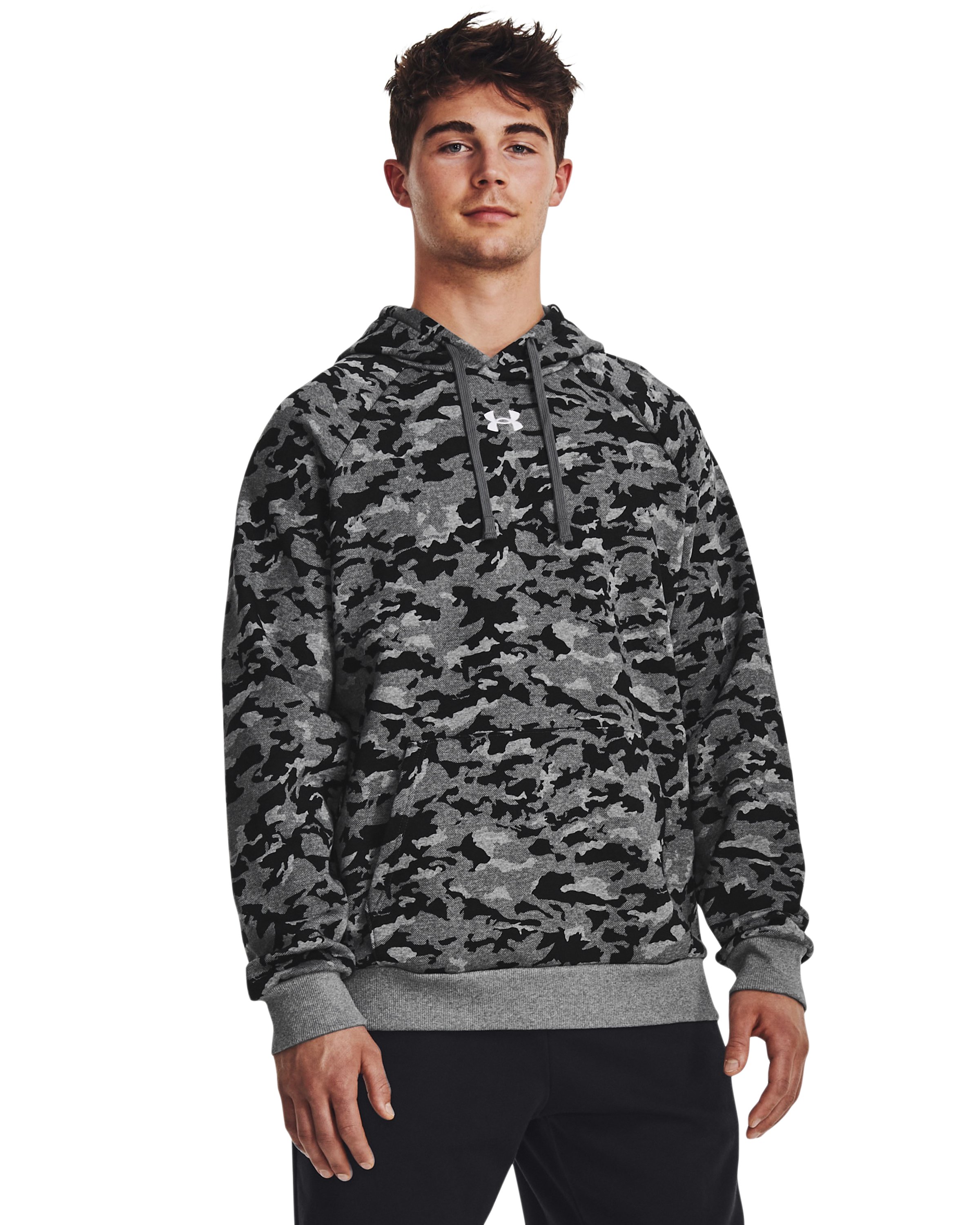 Men's UA Rival Fleece Camo Hoodie, custom hoodie or sweatshirt with logo imprint 2