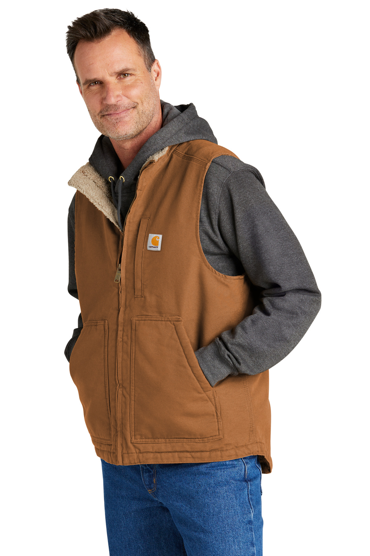 Carhartt Sherpa-Lined Mock Neck Vest CT104277 4