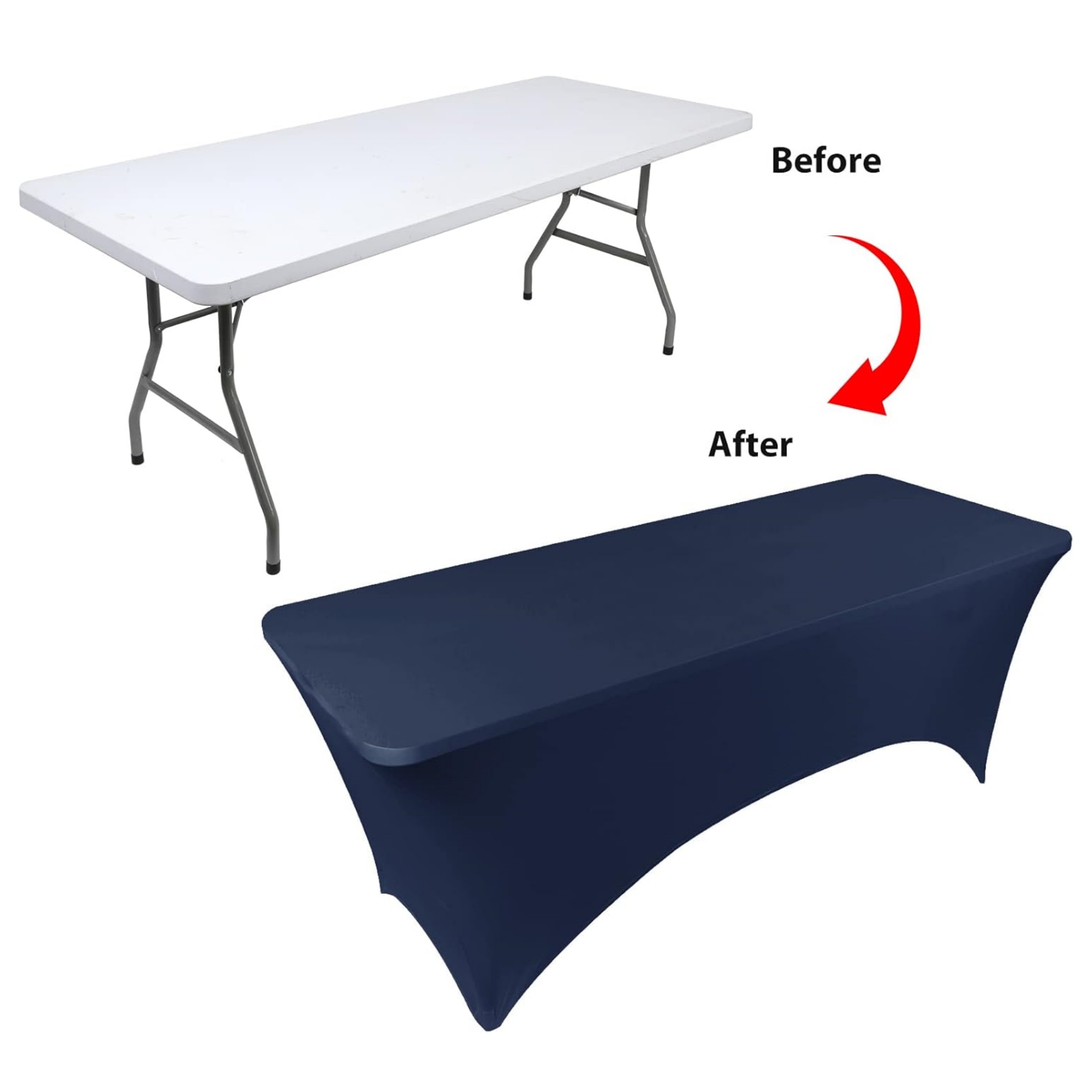 6' Stretch Table Cover (3-Sided) 22