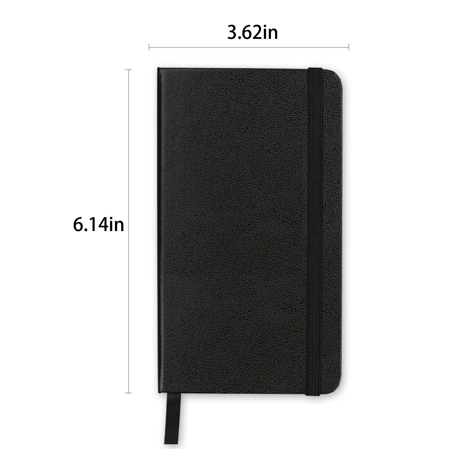 A6 PU-Coated Hardboard Notepad w/ Elastic Band 4