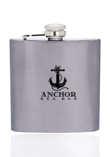 6 oz. Murano Stainless Steel Hip Flasks 9