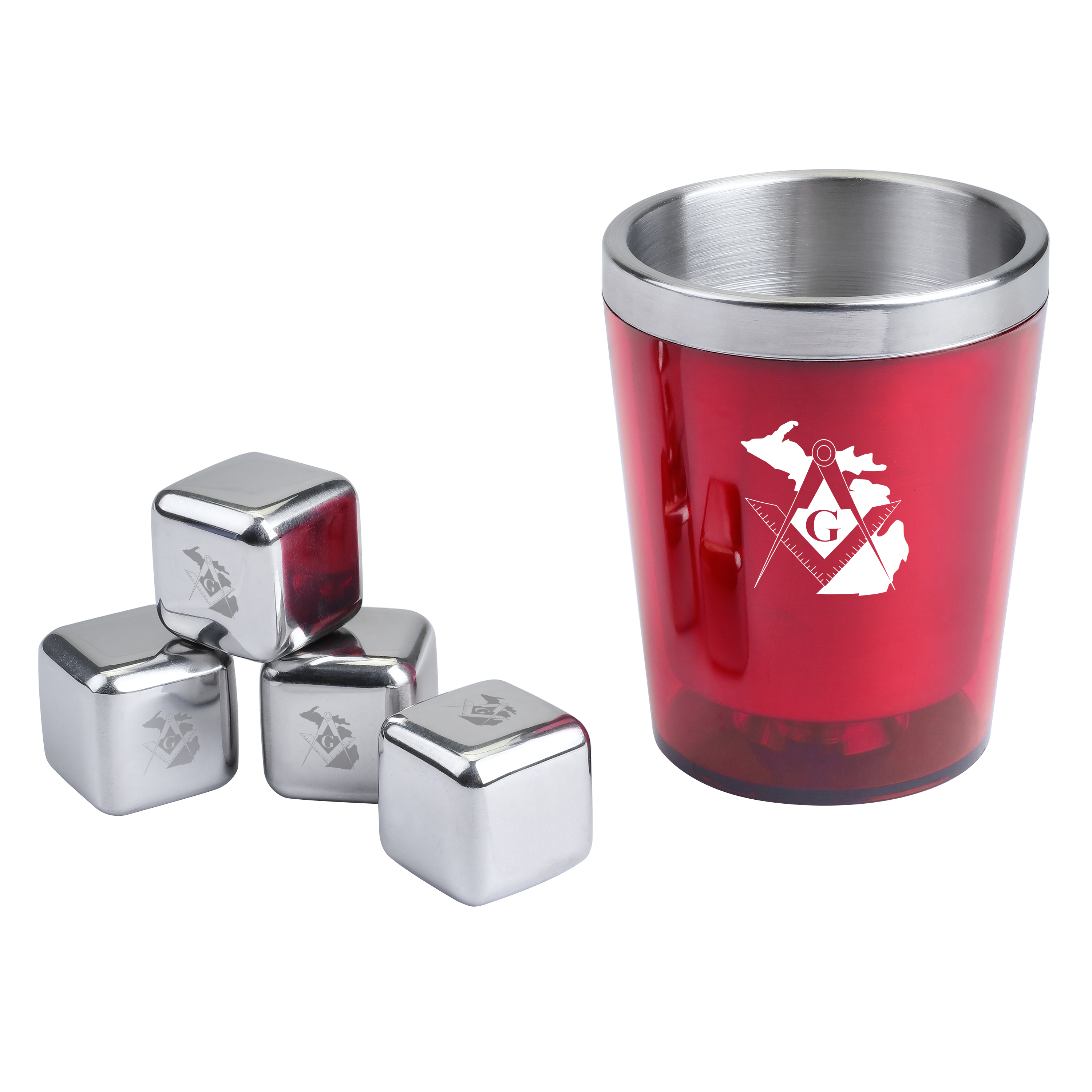 Whisky Stones & Tumbler Gift Set 7