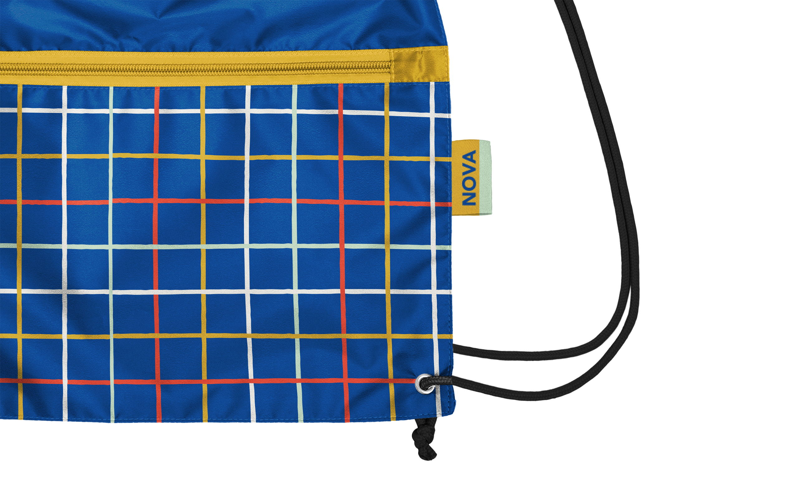 Recycled Zipper Drawstring Bag 15