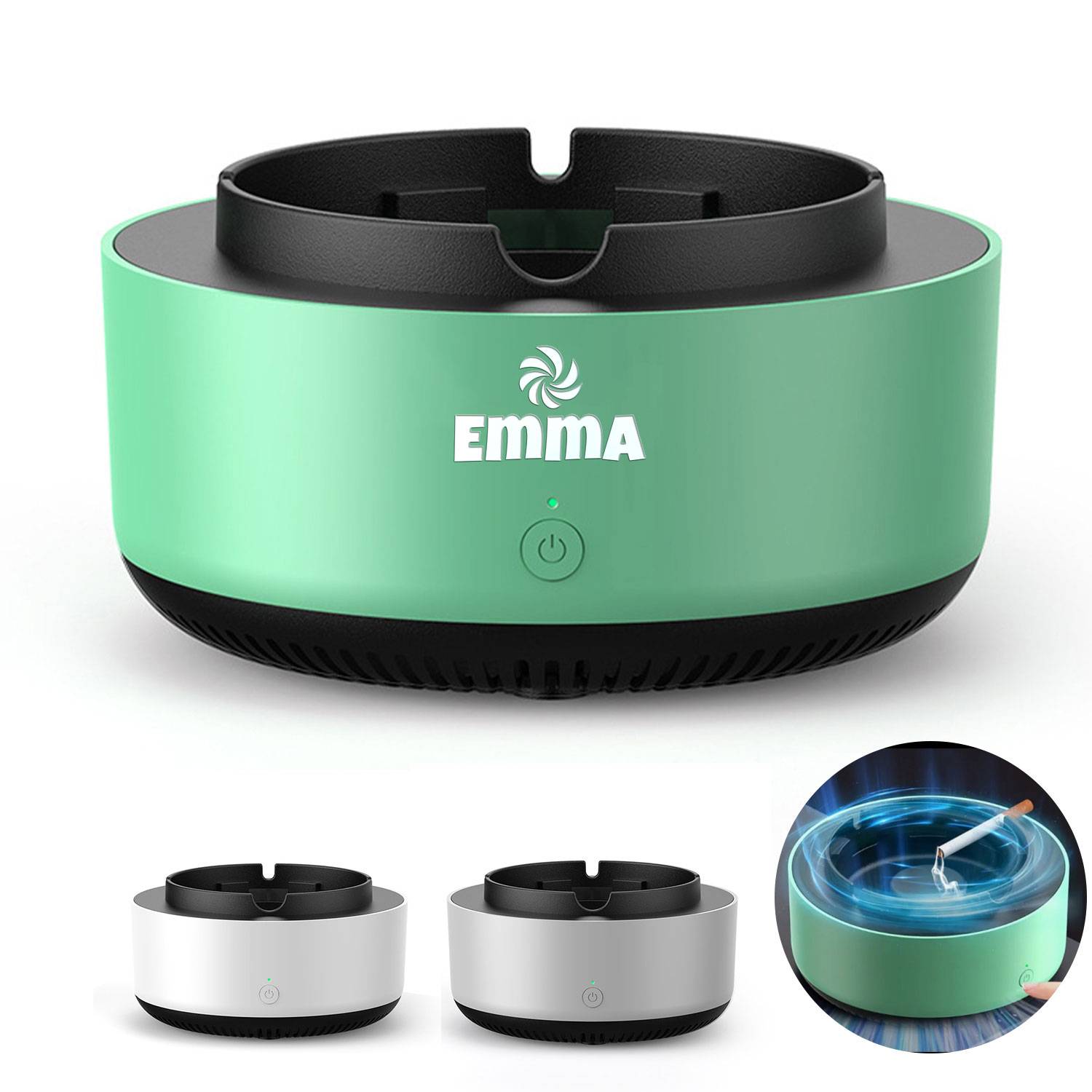 2 in 1 Ashless Air Purifier W/ Filter Ashtray 12