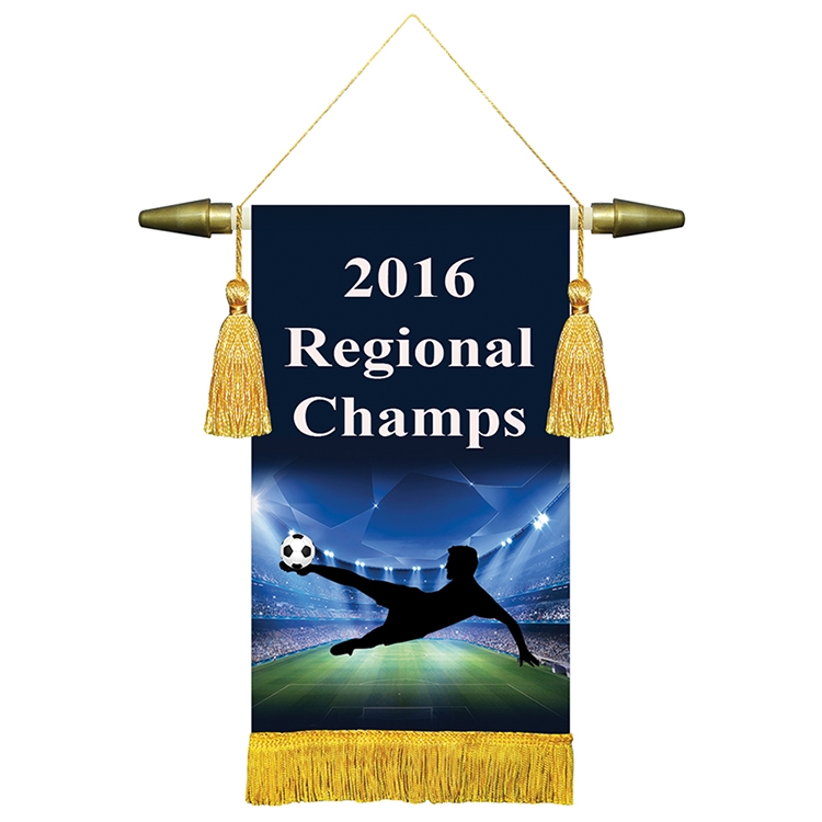 6" x 9" Podium Banner, Straight Cut/ with Fringe 2