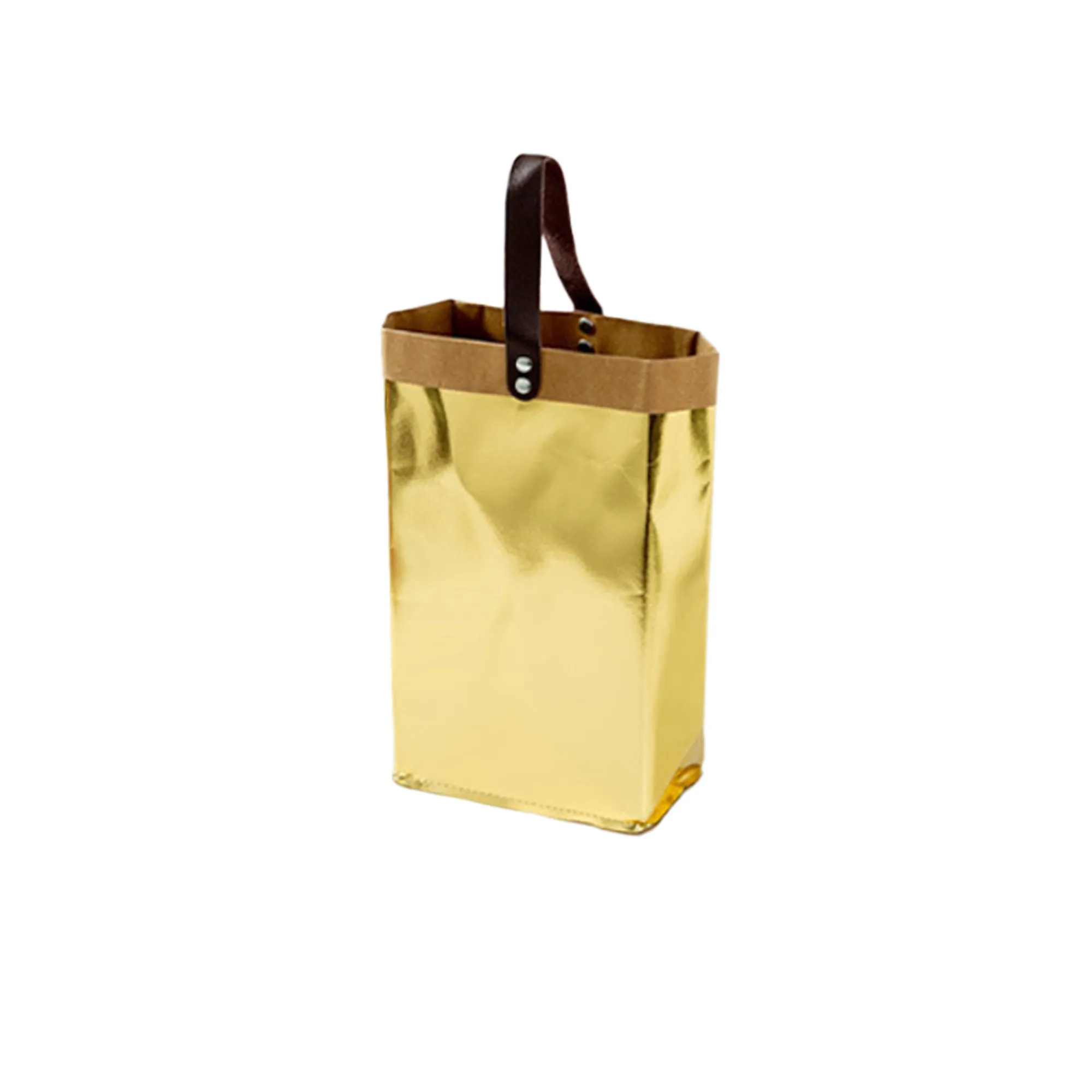 High End Washed Kraft Paper Red Wine Bag 5