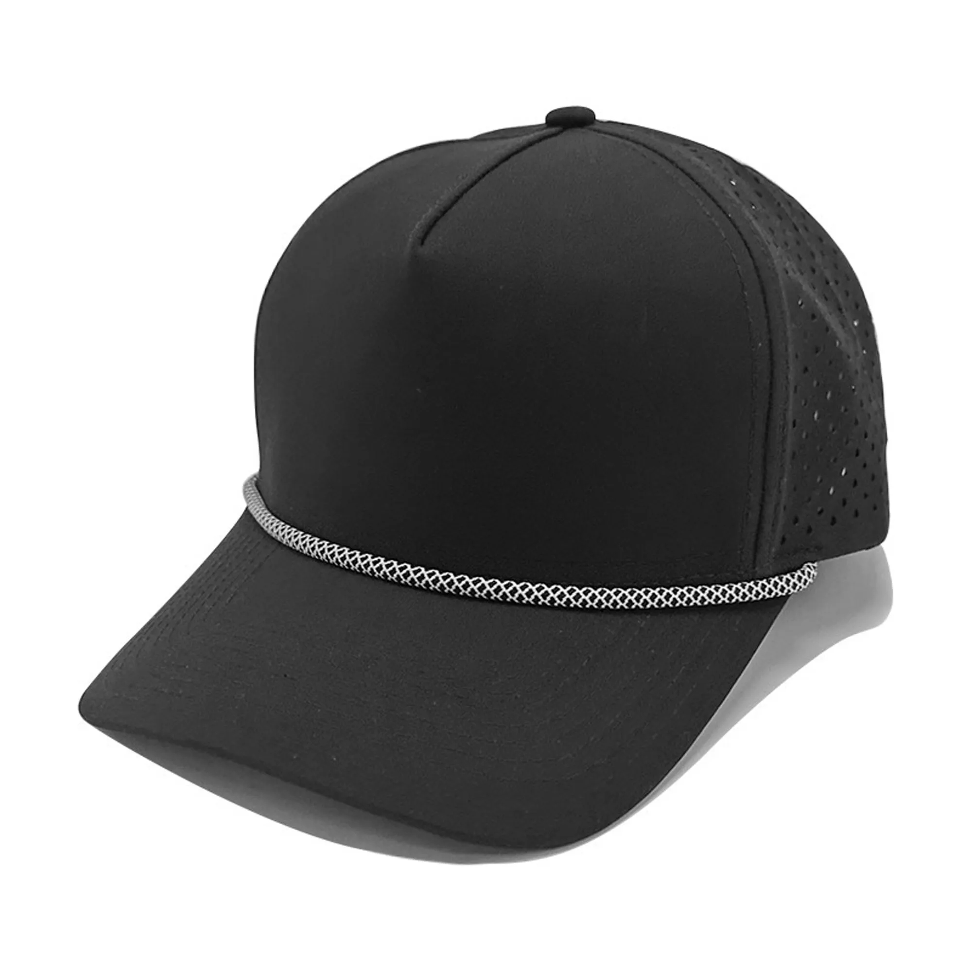 5 Panel Quick Dry Waterproof Baseball Cap With Cord 2