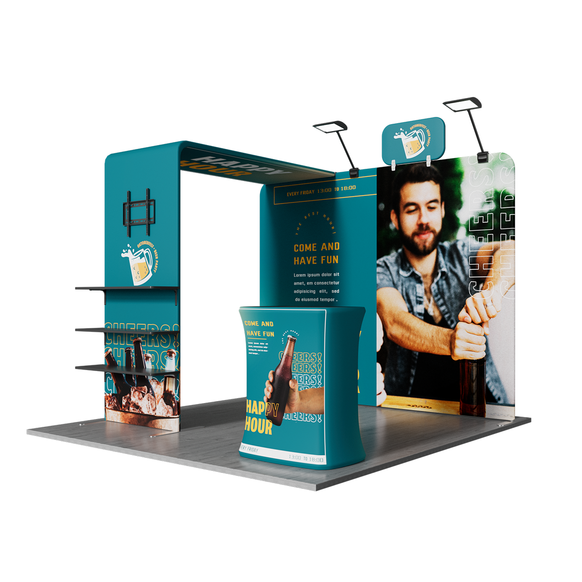 10'x10' Tradeshow Booth Kit - B Kit 2