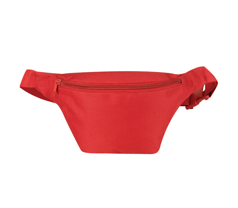 Single Zipper Fanny Pack Polyester Waist Bag 7