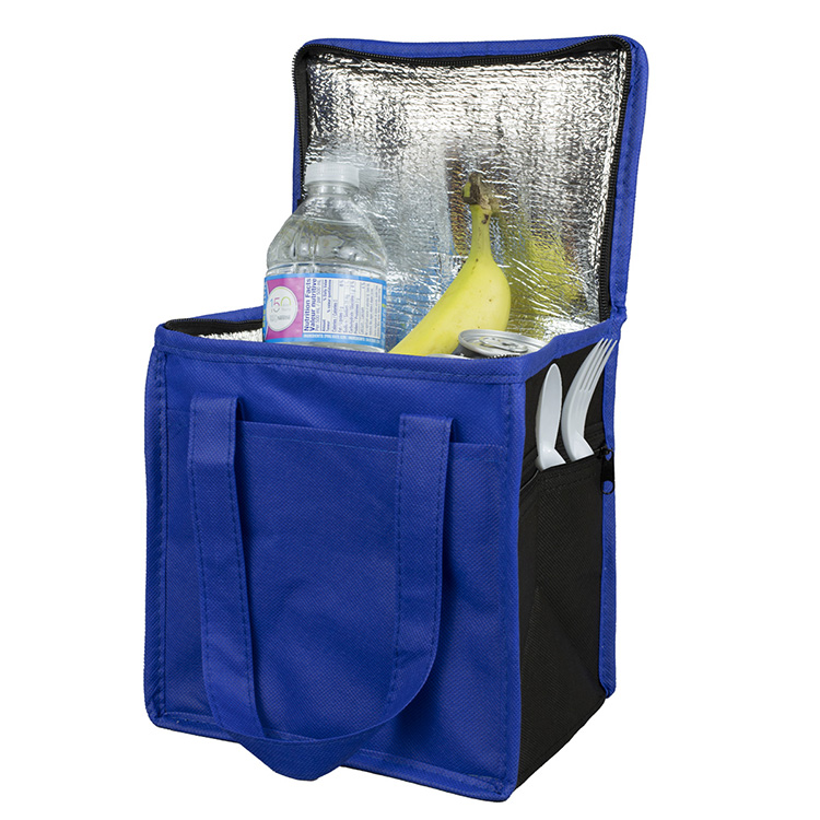 8"W x 8-1/2"H x 6"Gusset - "SUPER FROSTY" Insulated Food Delivery Bag – Lunch Size Tote 7
