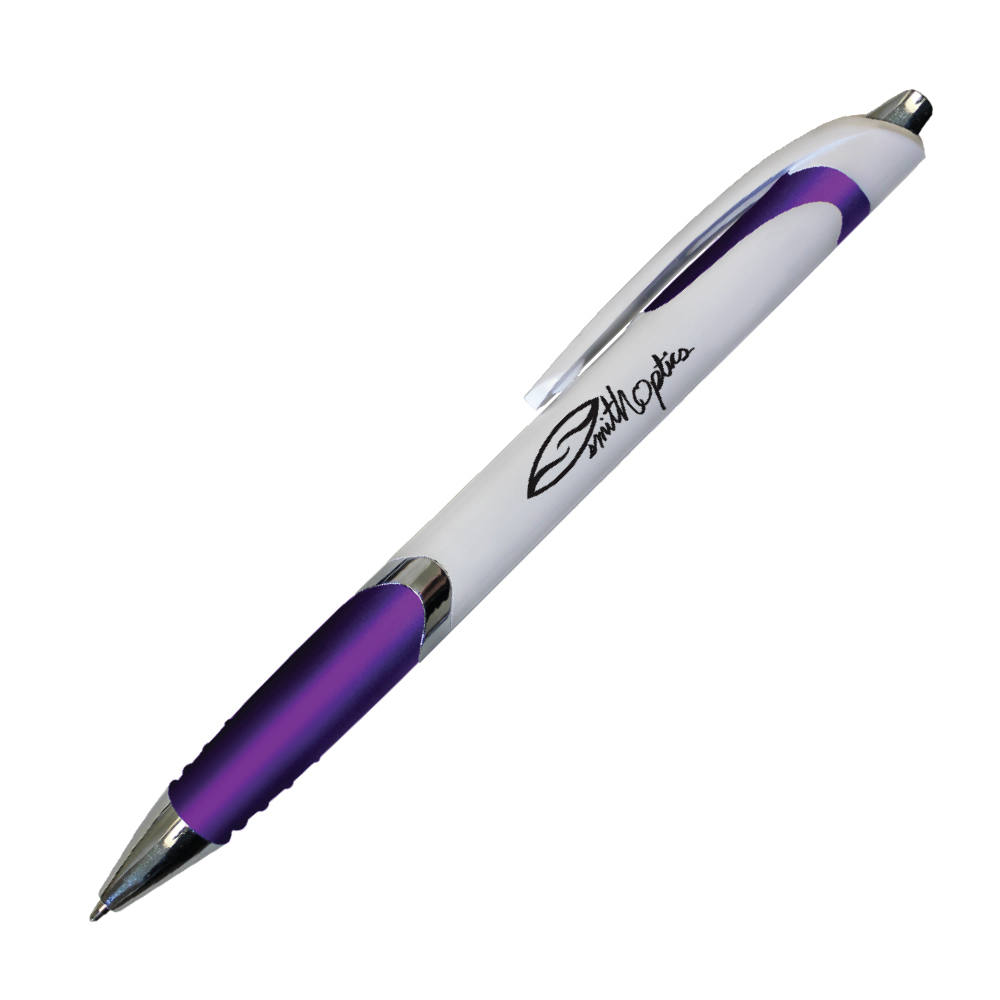 White Crest Grip Pen 8