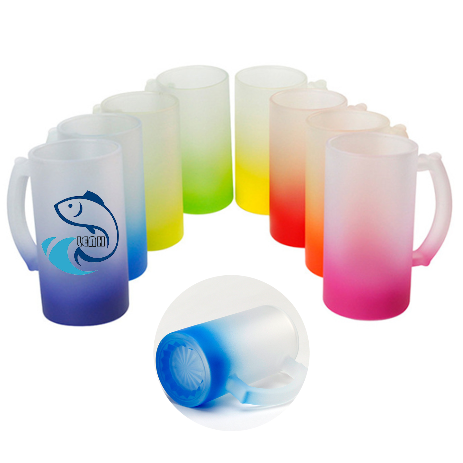 16 Oz Gradient Color Beer Mug 2