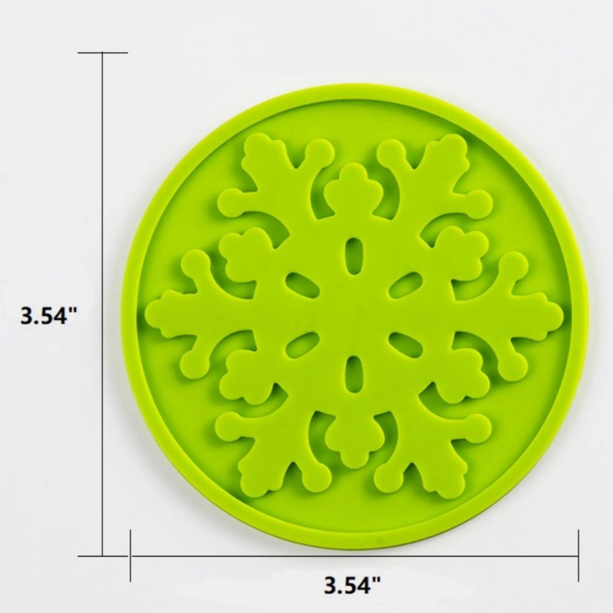 Silicone Snowflake Round Cup Coasters 2