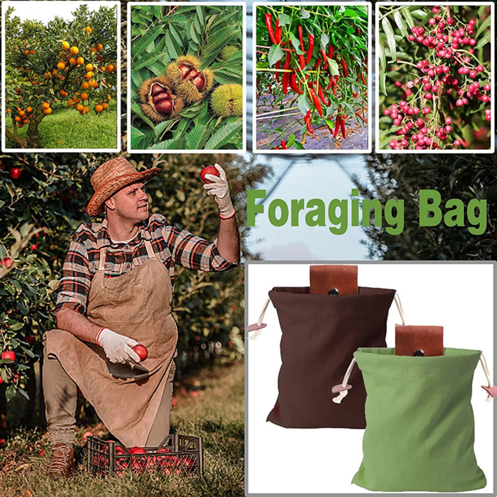 Outdoor Fruit Picking Storage Waist Bag 7
