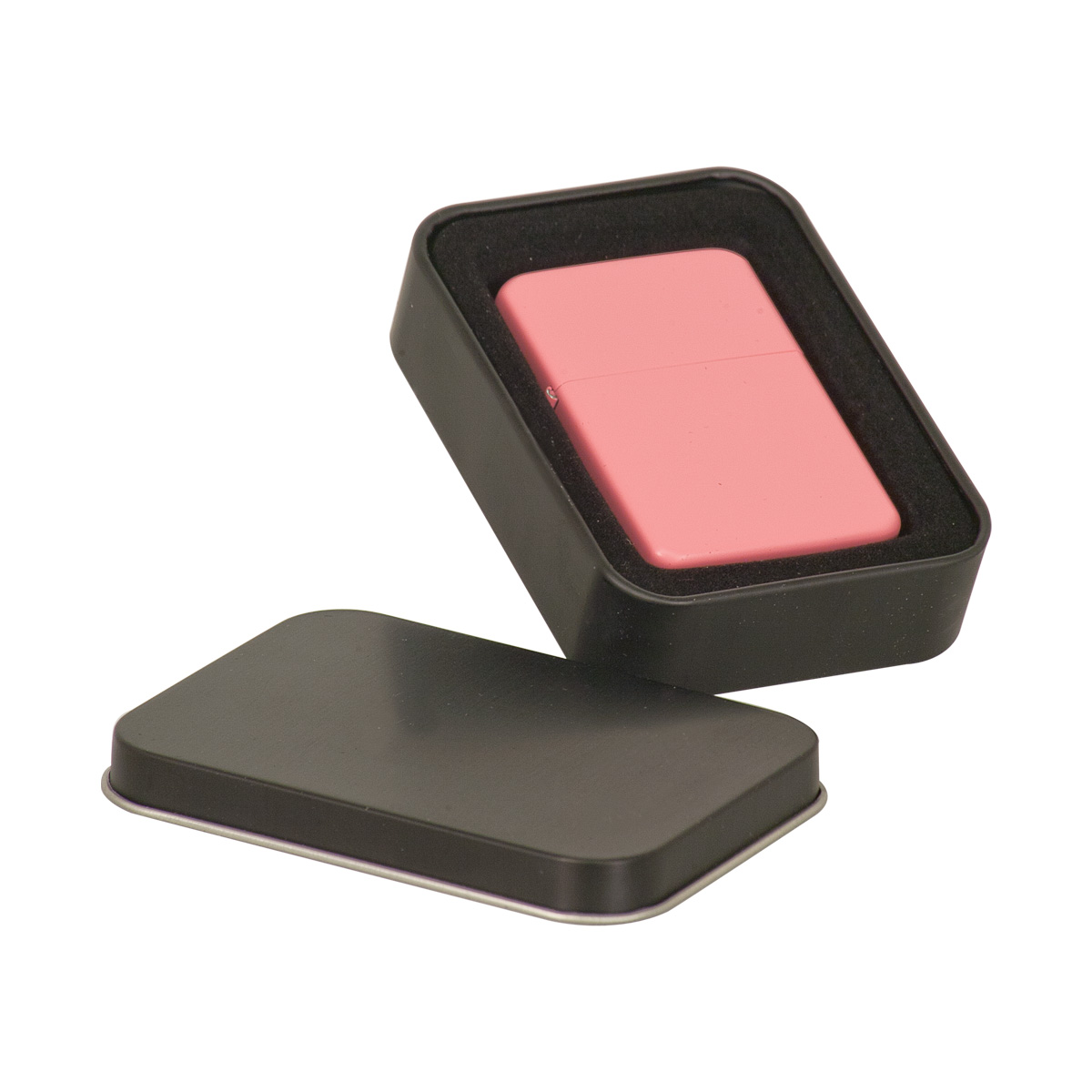 Matte Pink Lighter in Black Tin 2