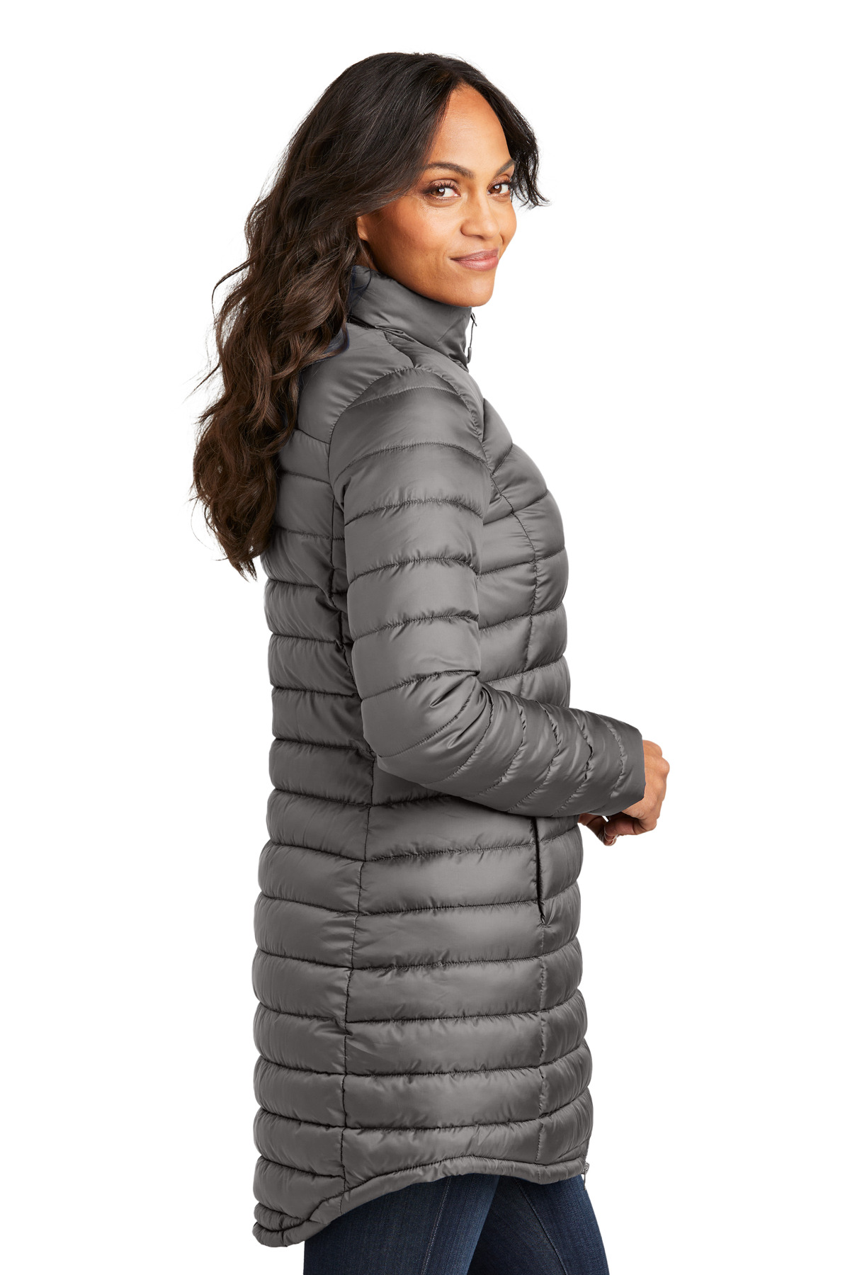 Port Authority Women's Horizon Puffy Long Jacket L365 28