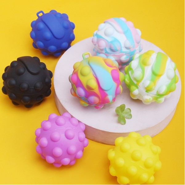 Rainbow fidget pop stress balls 1