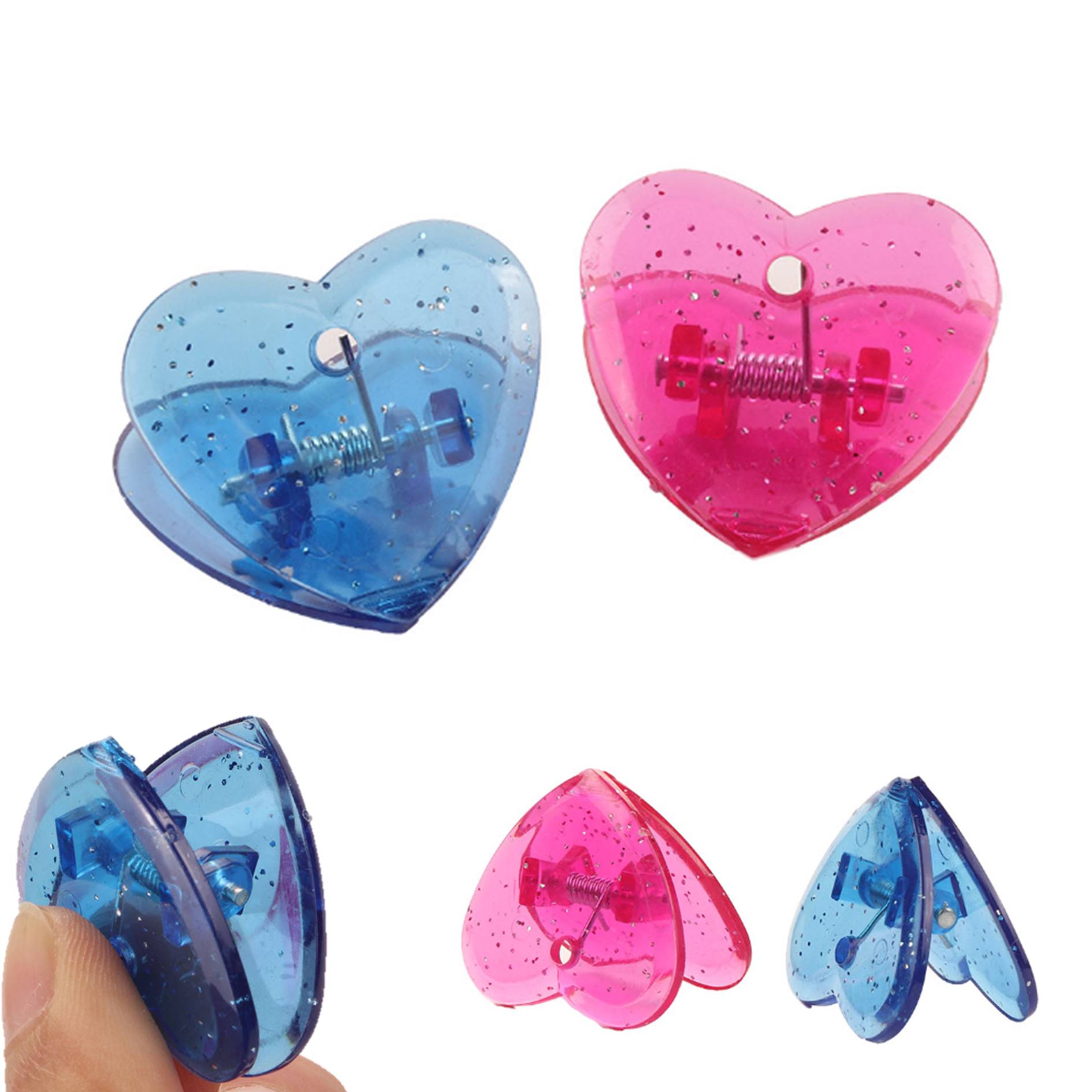 Plastic Love Heart Shape Snack Bag Clip 2