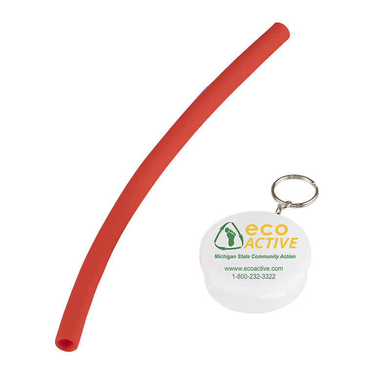 "Eco-Straw" 10" Reusable Silicone Straw 13