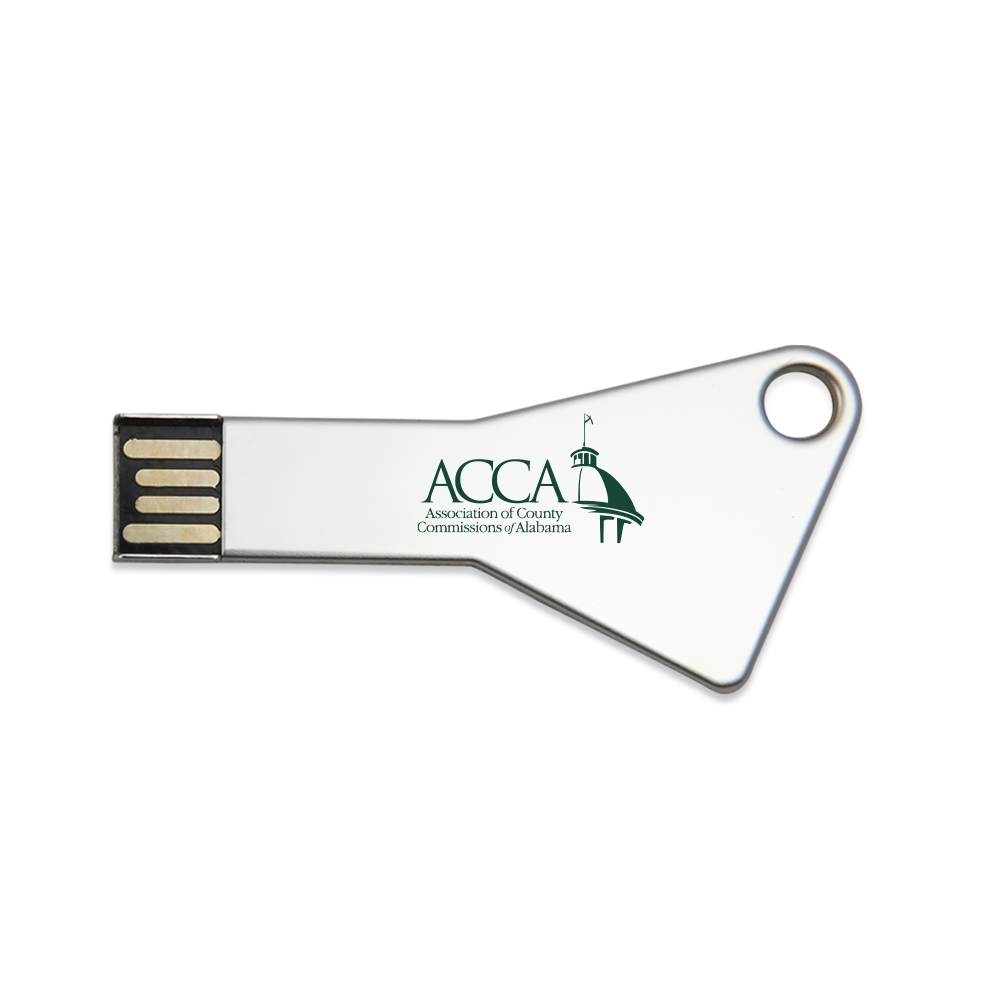 Lisbon Geo Stainless Steel Key USB 4