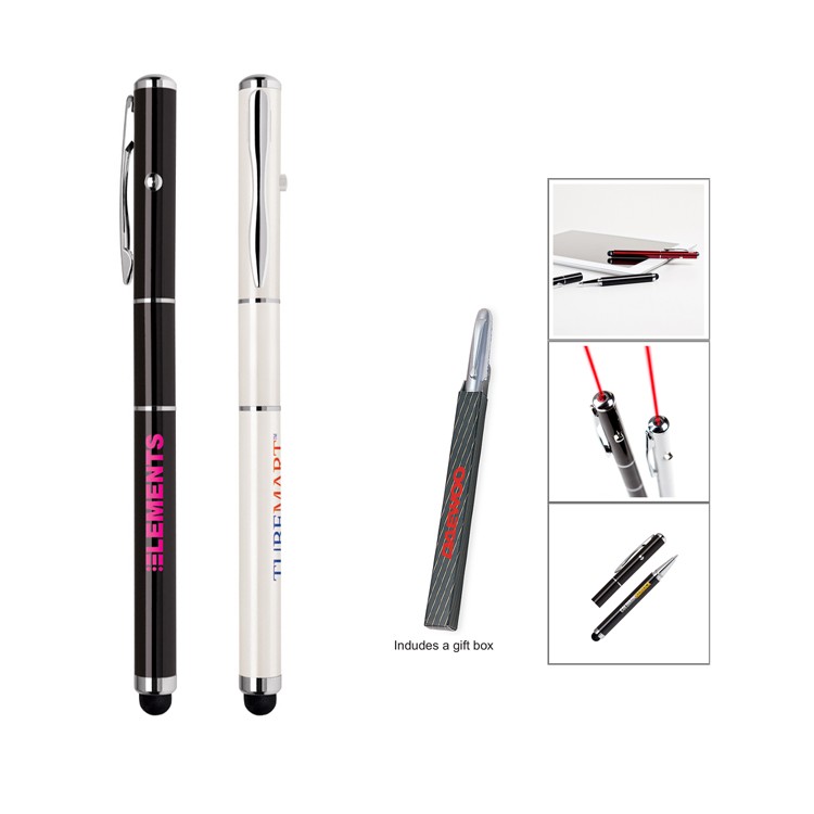 iPad/iphone stylus with laser pointer and ballpoint pen 2